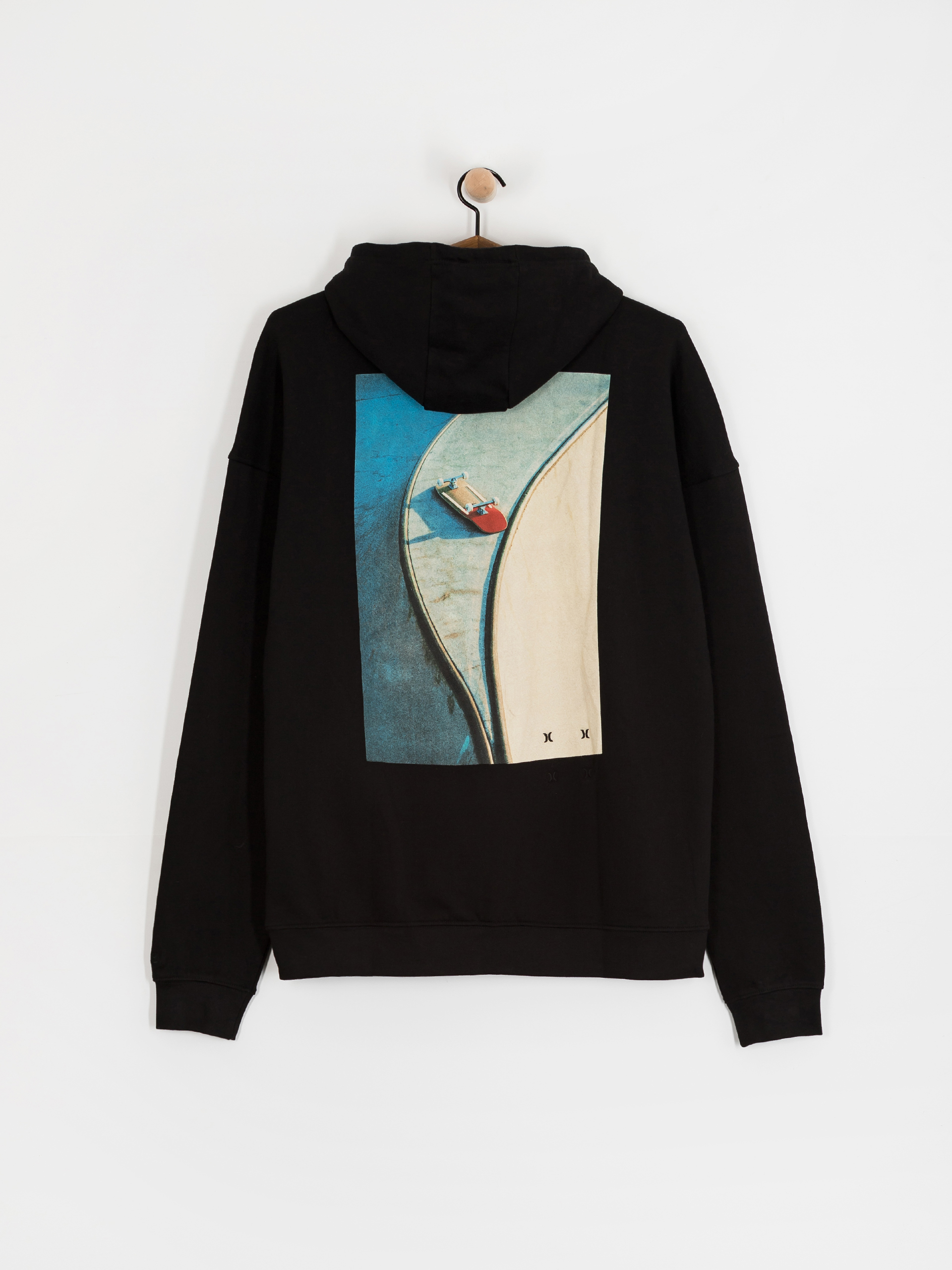 Hurley Bcnk8 Washed HD Kapucnis pulóver (black)