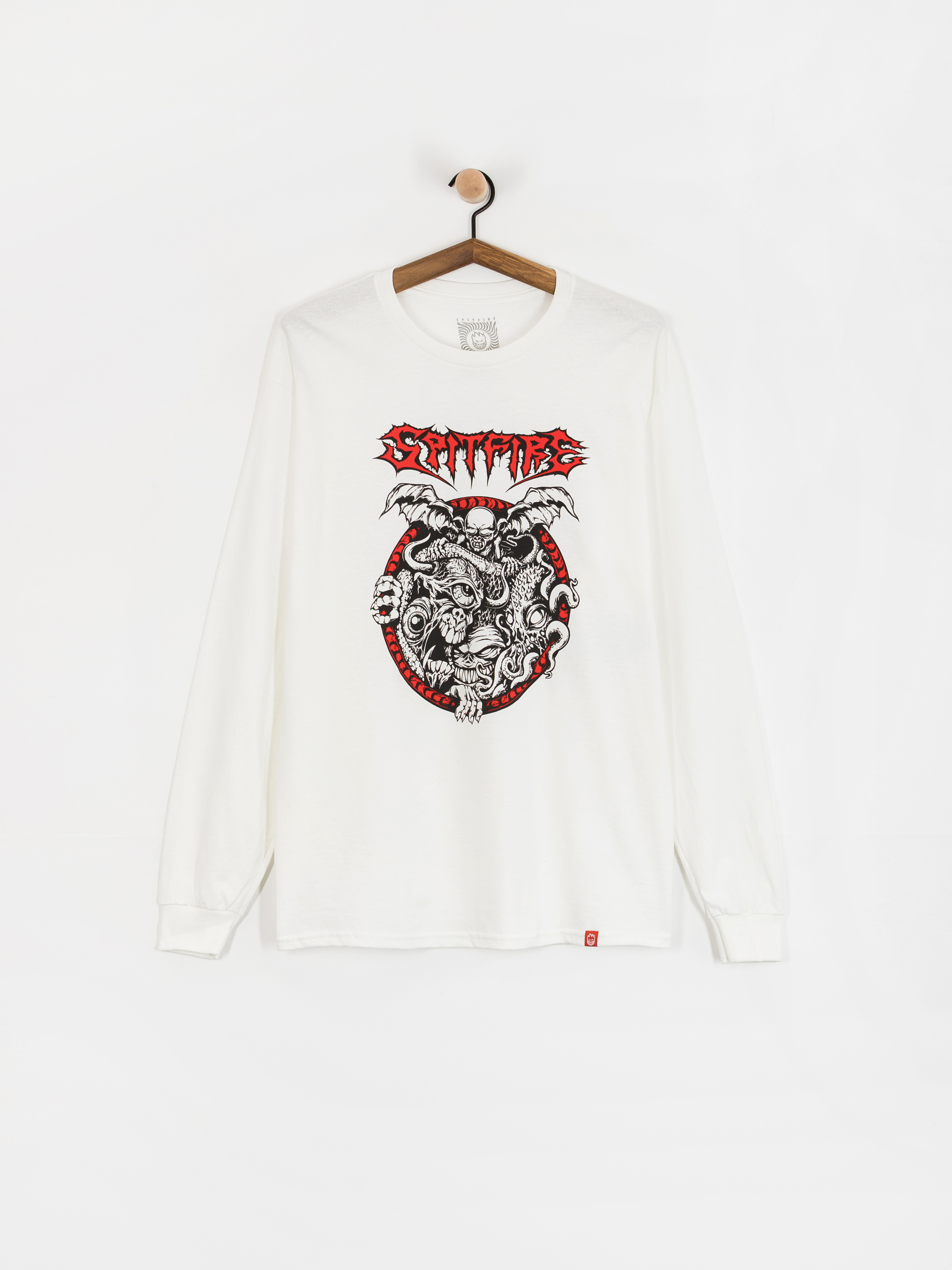 Spitfire Demon Gate Hosszú ujjú felső (white w/black&red print)