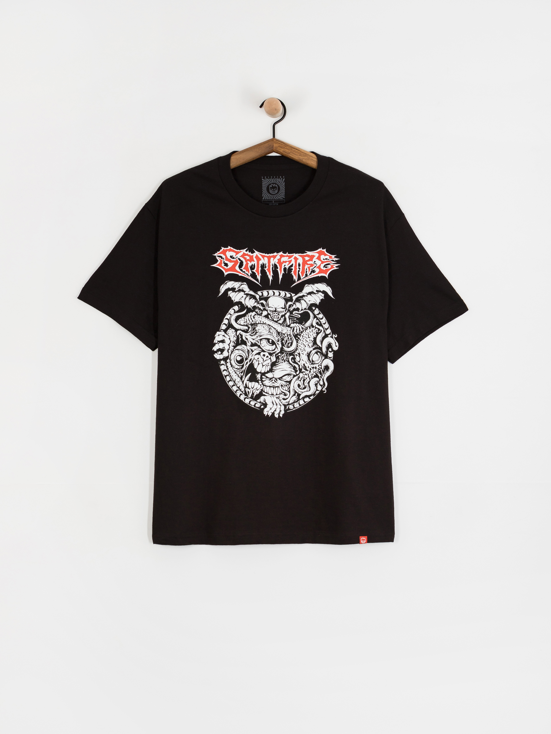 Spitfire Demon Gate Póló (black w/red&white print)