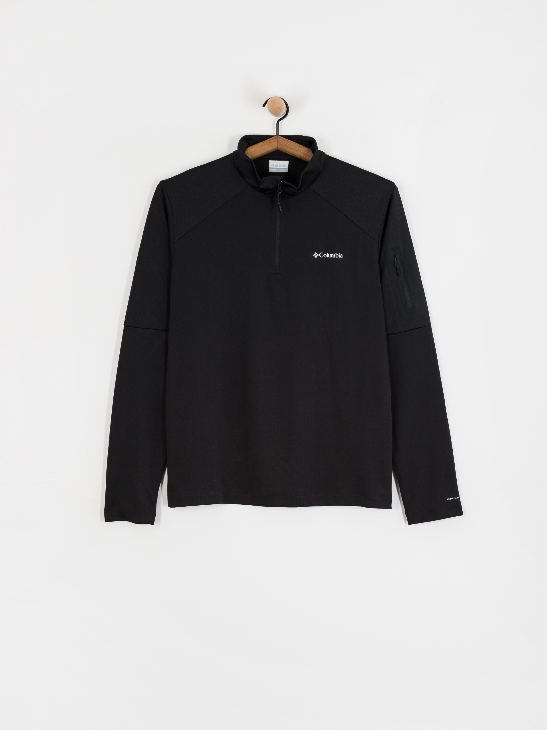 Polu00e1r pulu00f3ver Columbia Tech Knit 1/4 Zip (black)