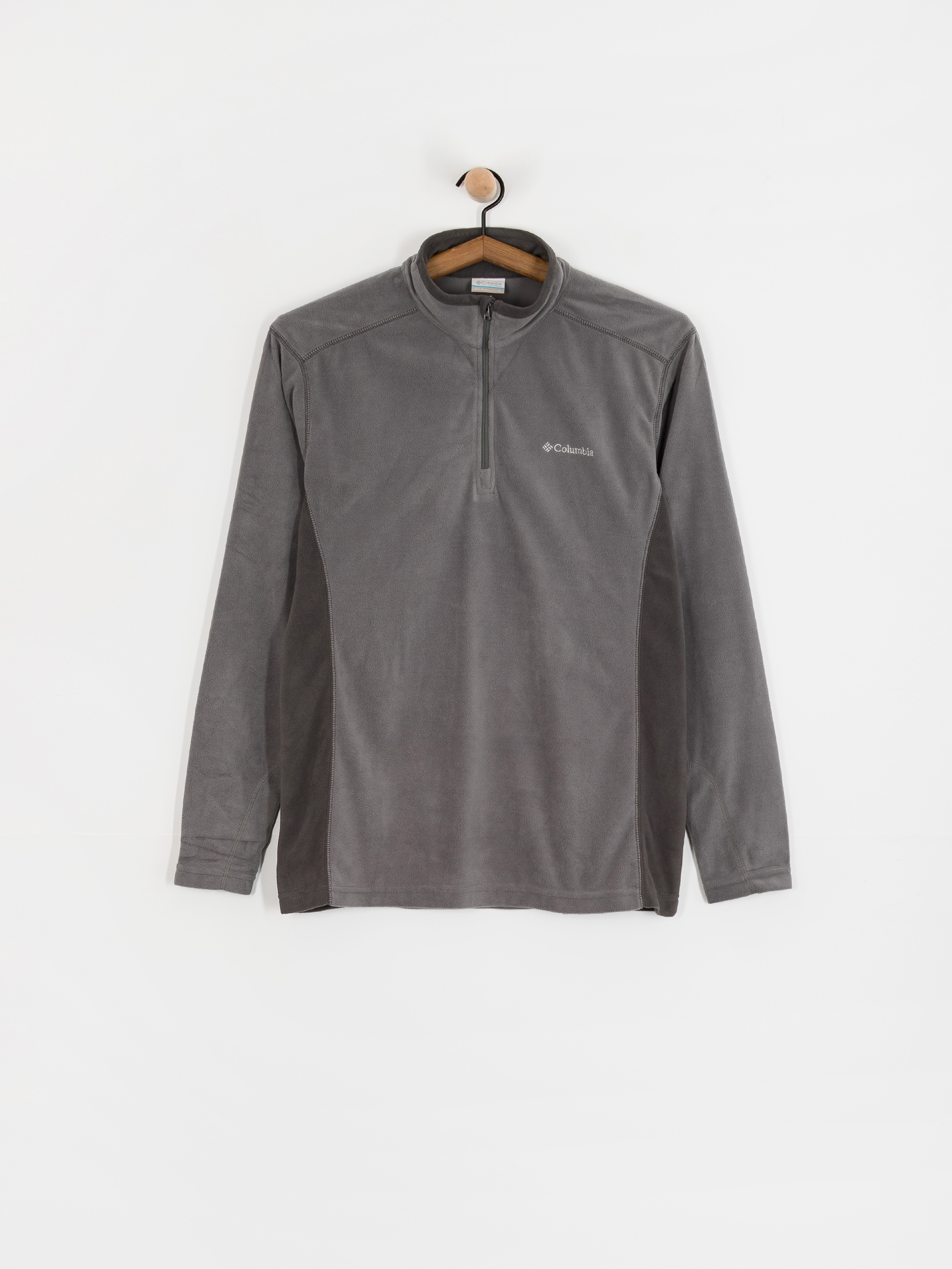 Polu00e1r pulu00f3ver Columbia Klamath Range II Half Zip (city grey/shark)