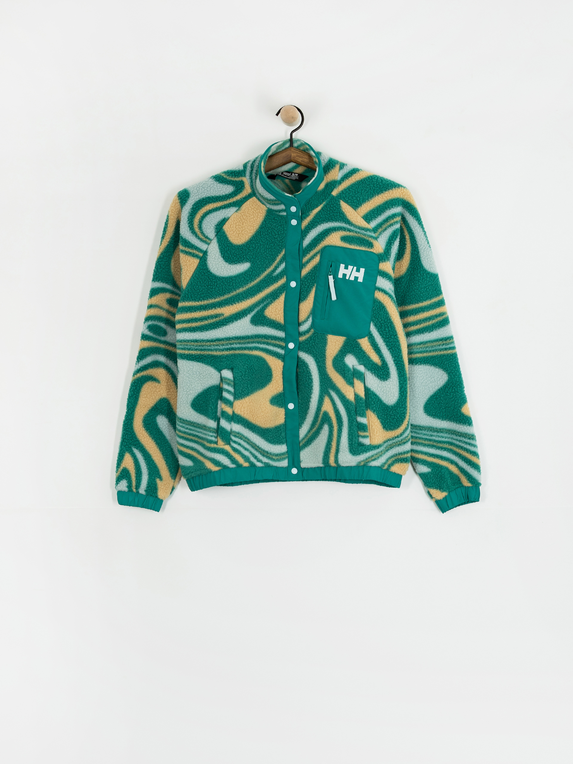 Női Polár pulóver Helly Hansen Imperial Printed Pile Snap (barely blue swirl aop)