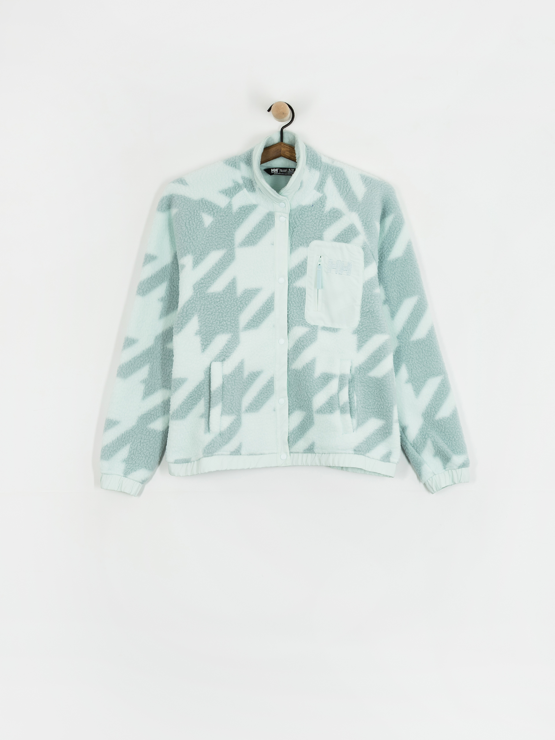 Női Polár pulóver Helly Hansen Imperial Printed Pile Snap (icicle houndstooth aop)