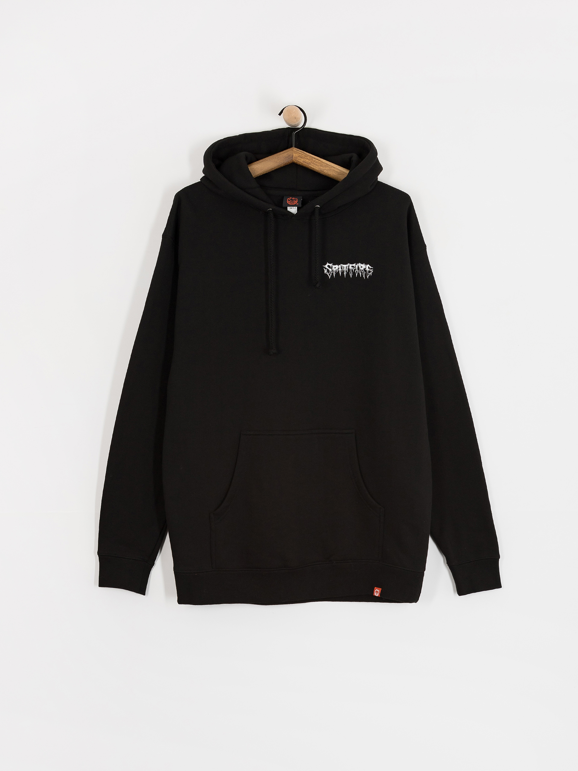 Spitfire Batwing Classic Pulóver (black w/white prints)