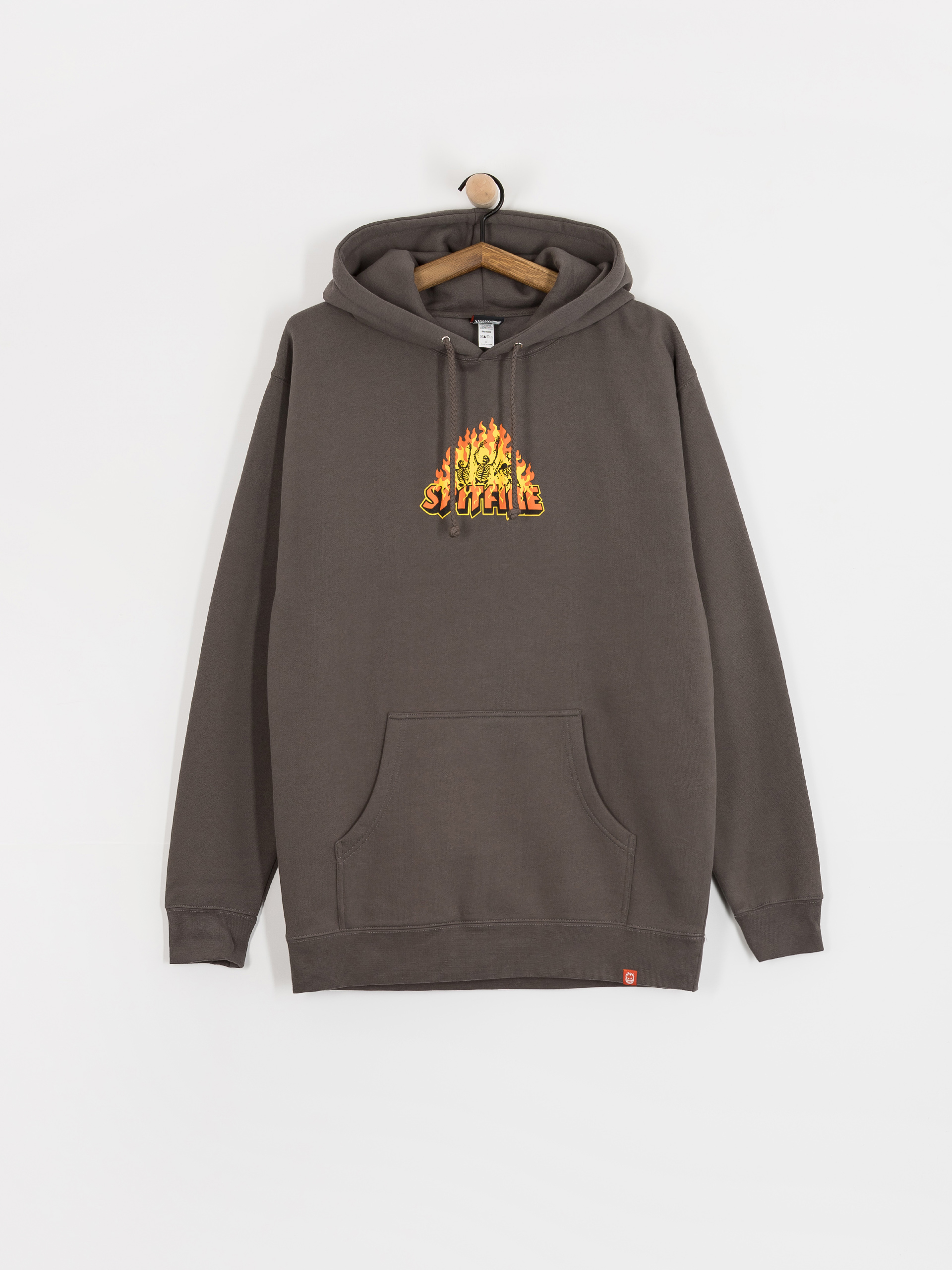 Spitfire Hellfire Pulóver (charcoal solid w/multi color print)