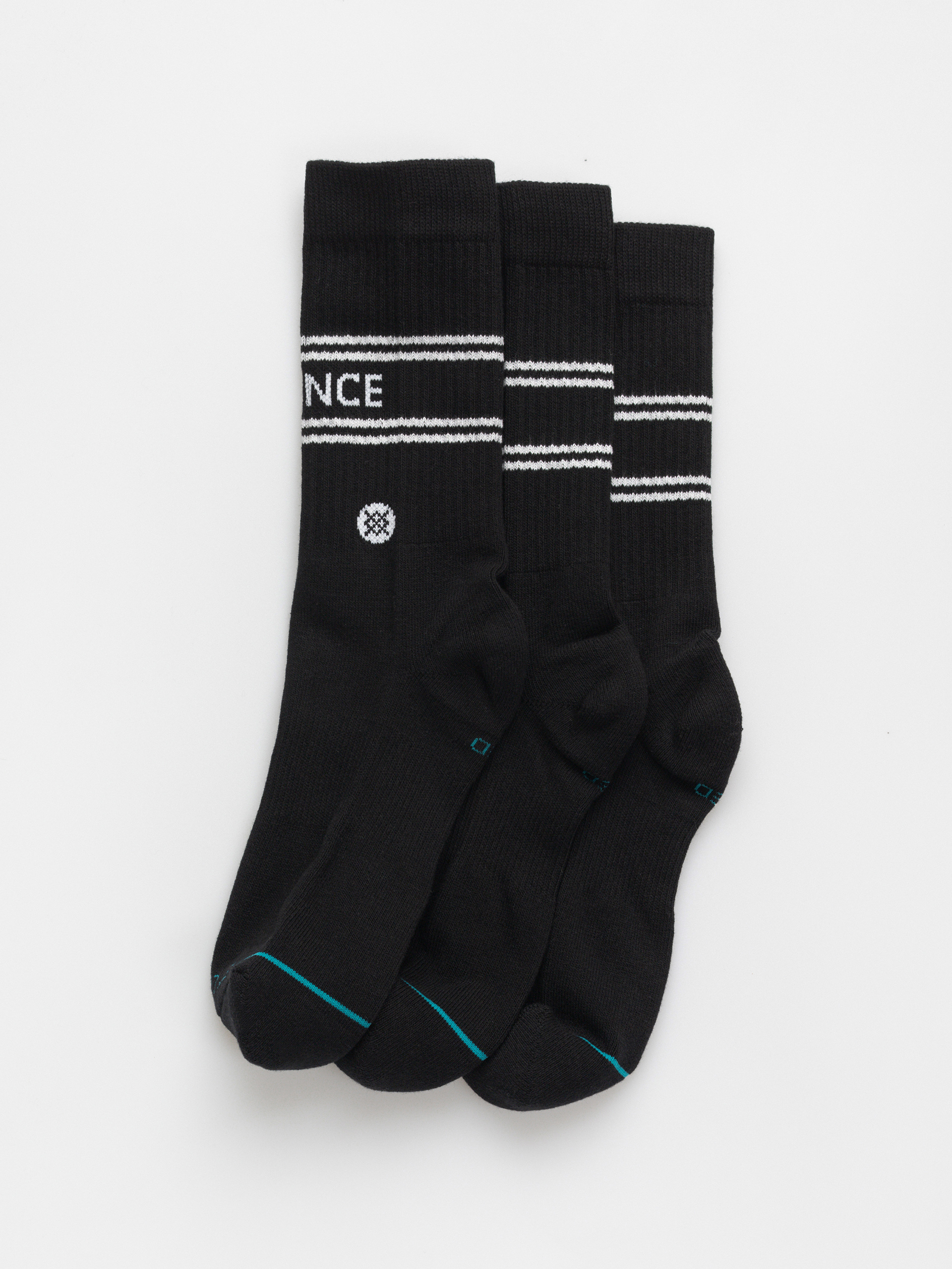 Stance Vital 3 Pack Crew Zokni (black)