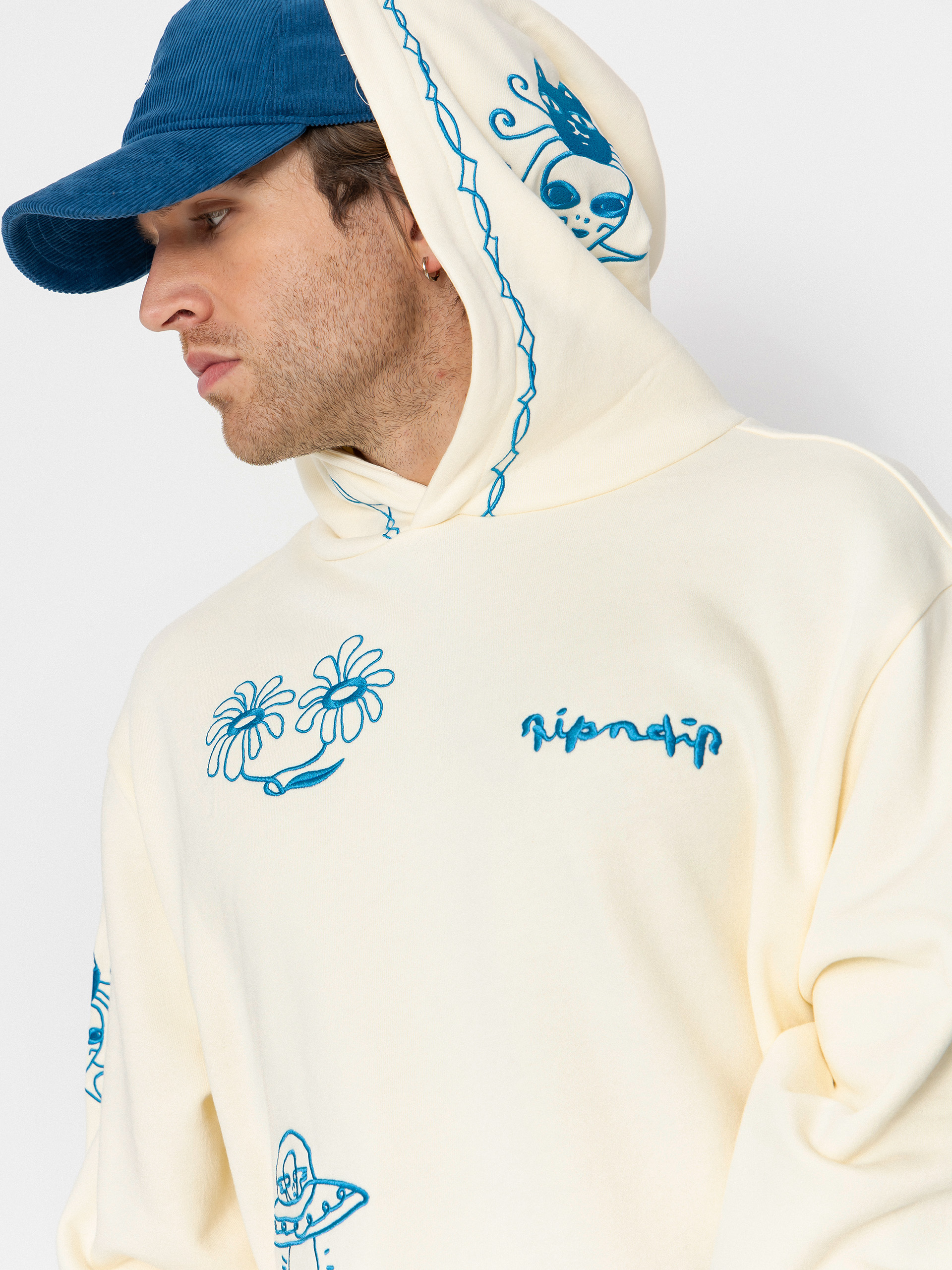 RipNDip Blonded HD Kapucnis pulóver (off white)