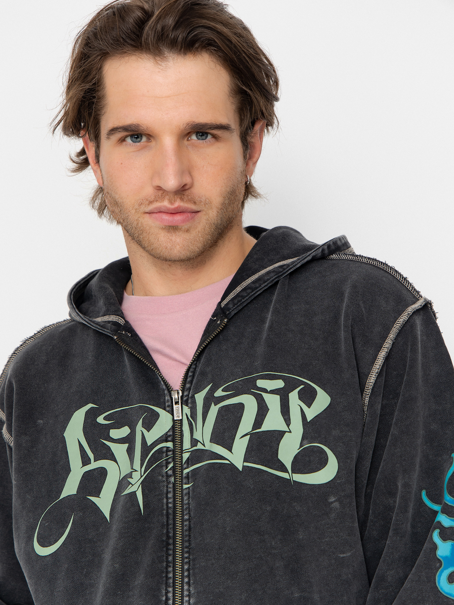 RipNDip Squabble Up HD Kapucnis pulóver (black vintage wash)