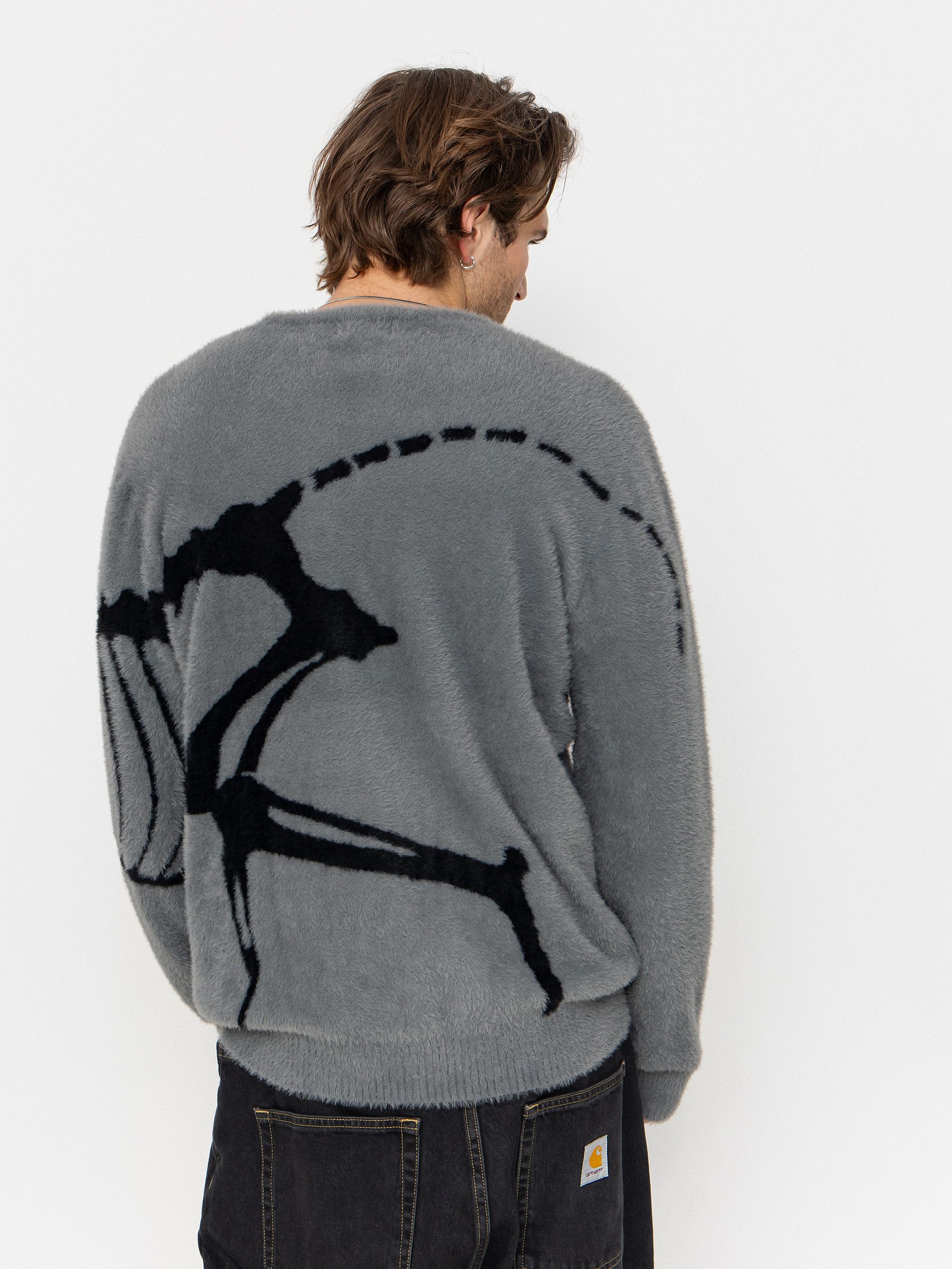 RipNDip Fossil Mohair Knit Pulóver (charcoal)