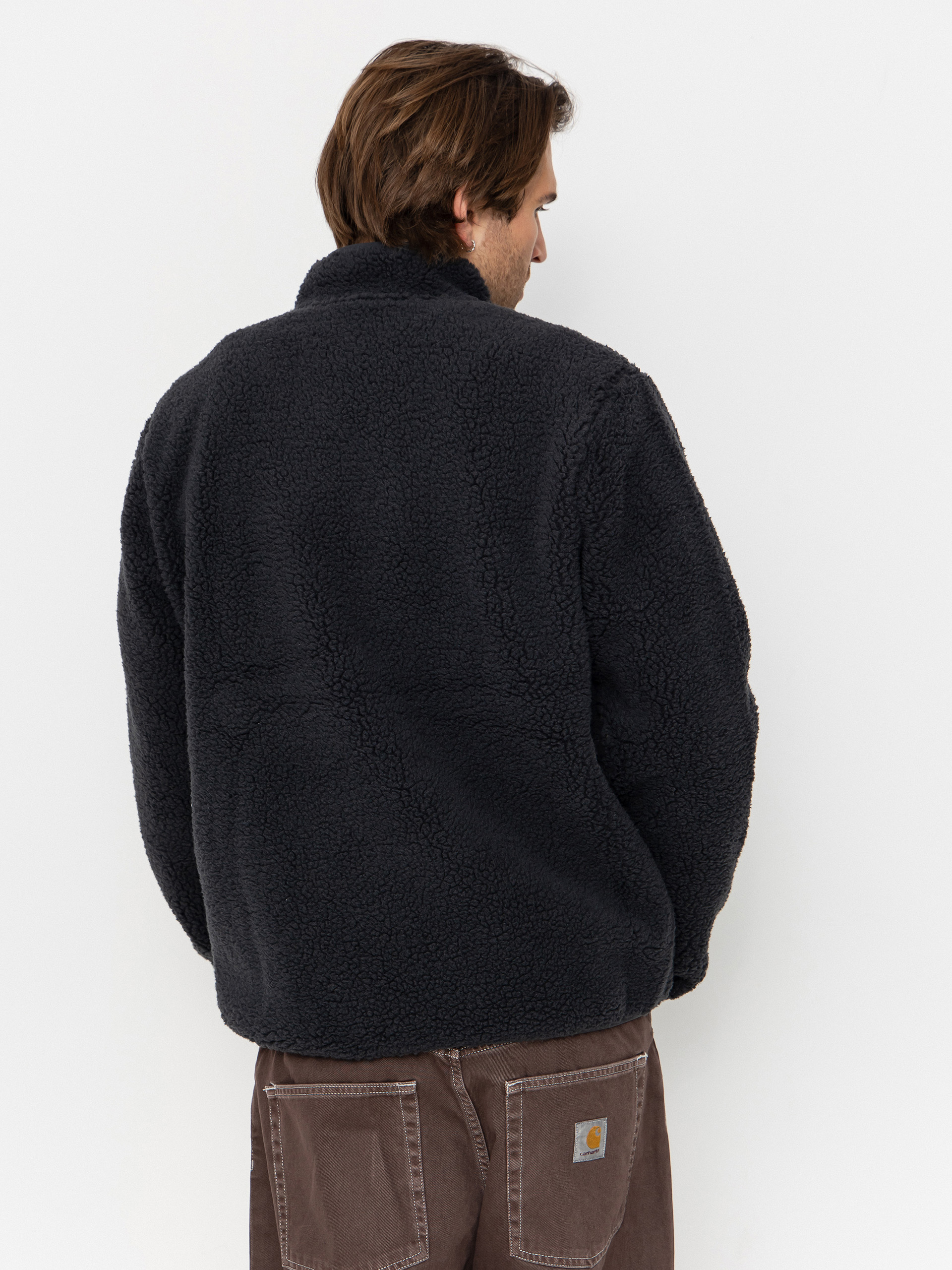 Kapucnis pulóver Volcom Storm Stone ZHD (asphalt black)