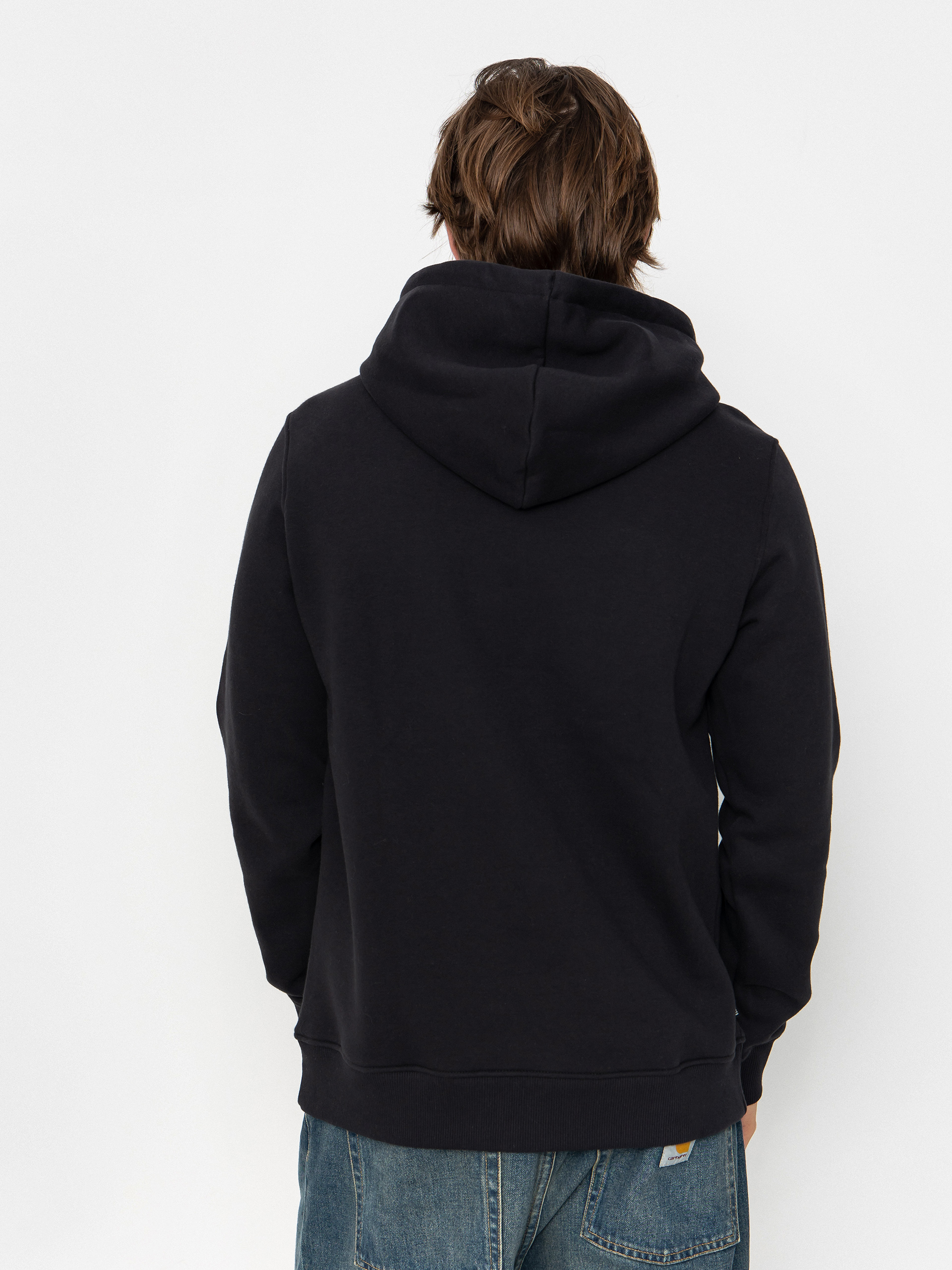Element Icon Embroidery HD Kapucnis pulóver (flint black)