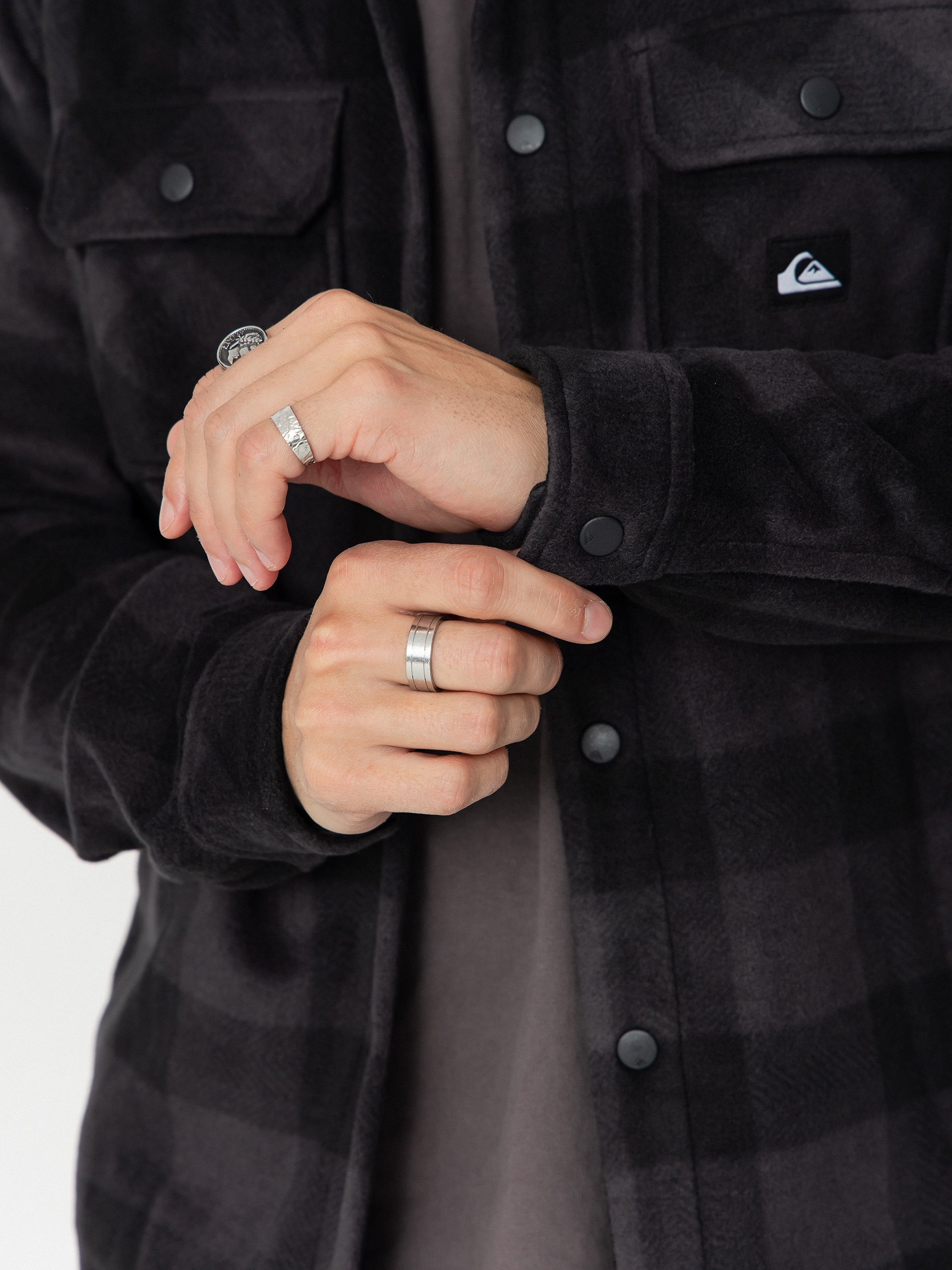 Ing Quiksilver Bering Strait Check (black northsea plaid)