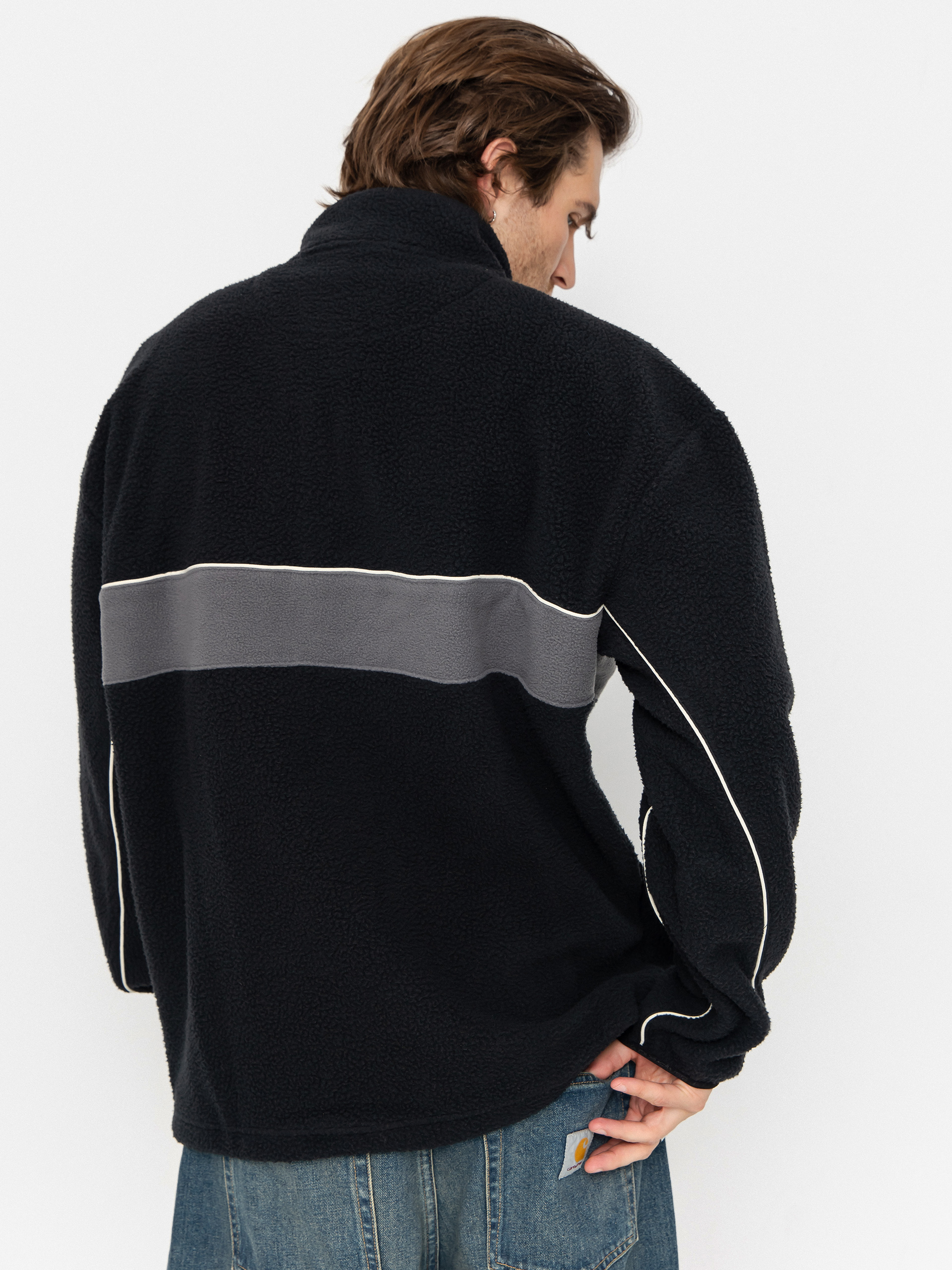 Férfi Polár pulóver Quiksilver Omni Sherpa HZ (black)