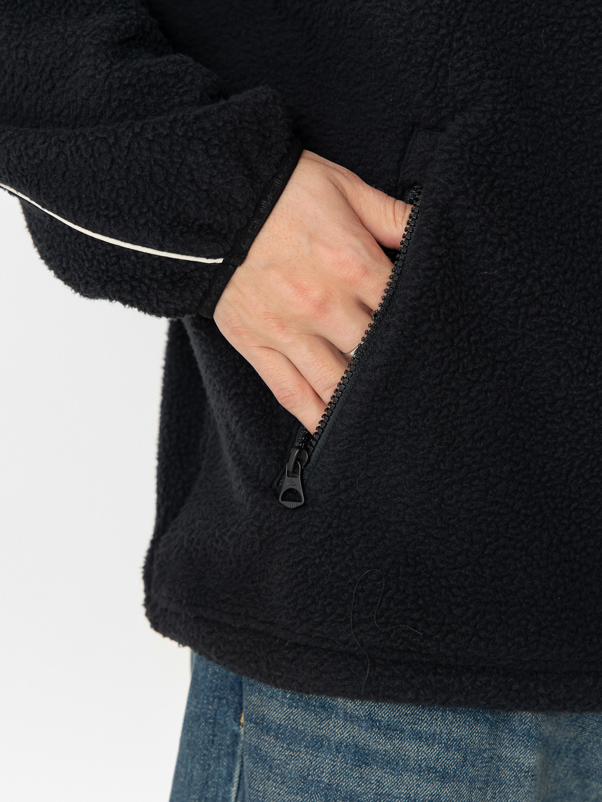 Férfi Polár pulóver Quiksilver Omni Sherpa HZ (black)