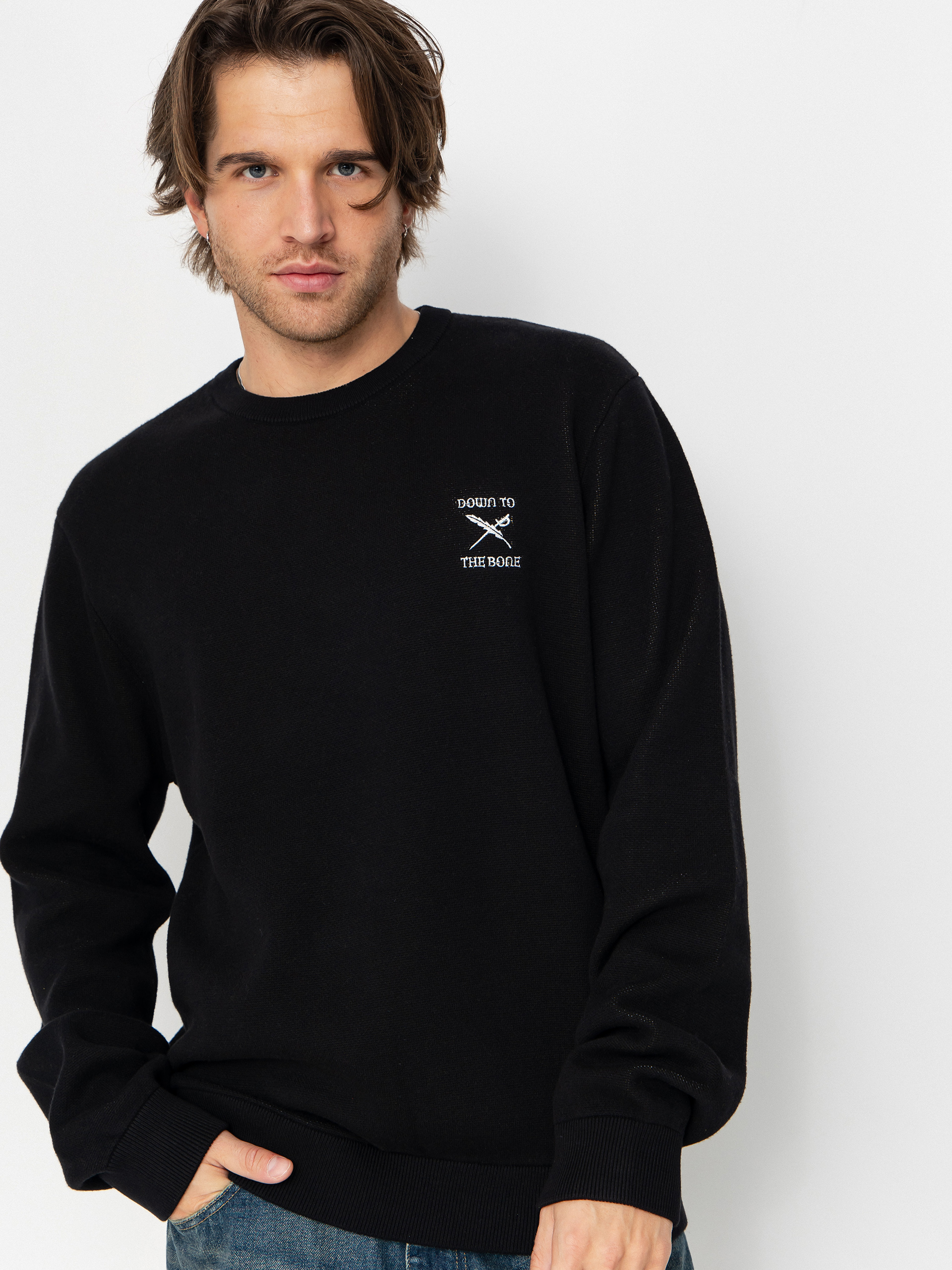 Iriedaily To The Bone Pulóver (black)