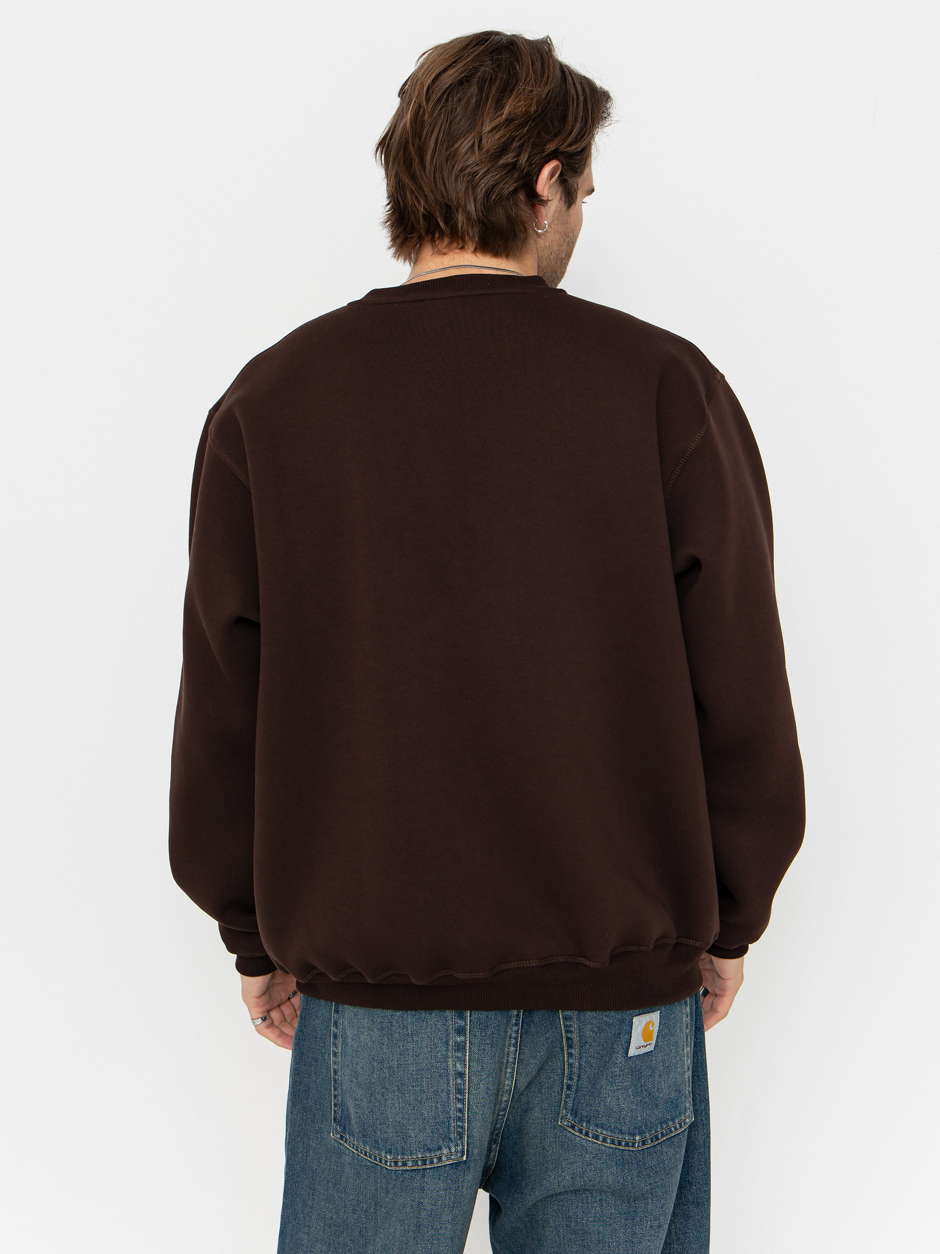 Pulóver Youth Skateboards Skate Rat Crew (chocolate)