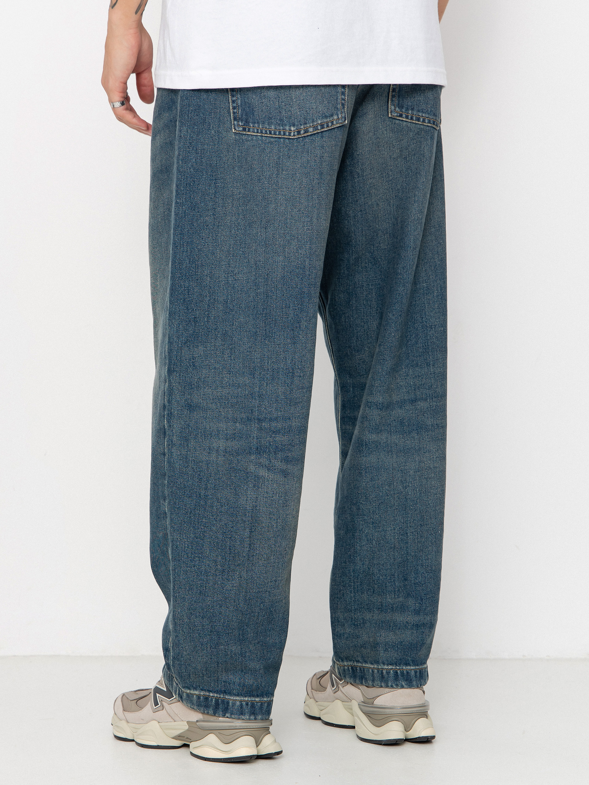 Kisnadrág Carhartt WIP Brandon (blue/worn used wash)