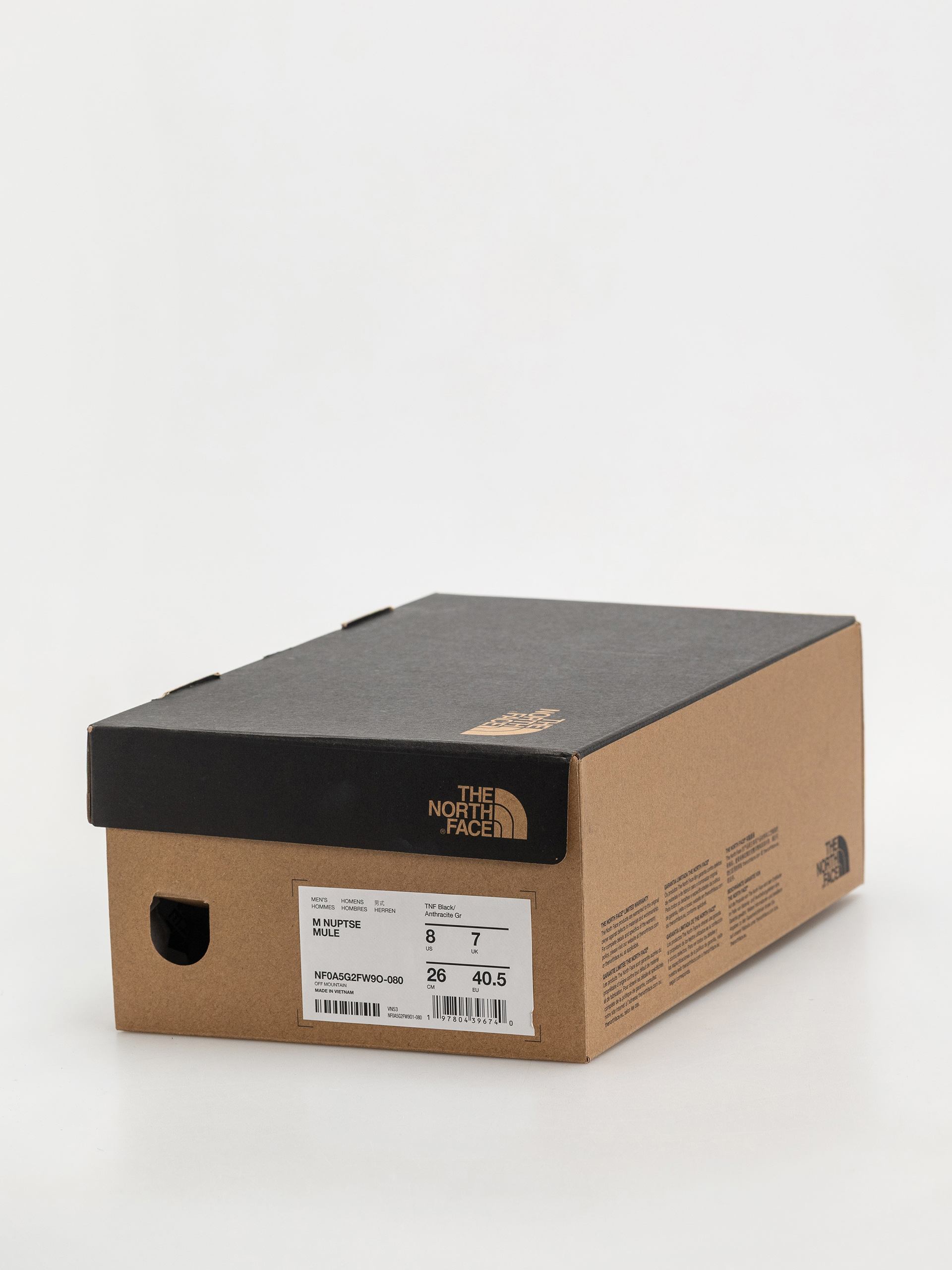 Cipők The North Face Nuptse Mule (tnf black/anthracite gr)