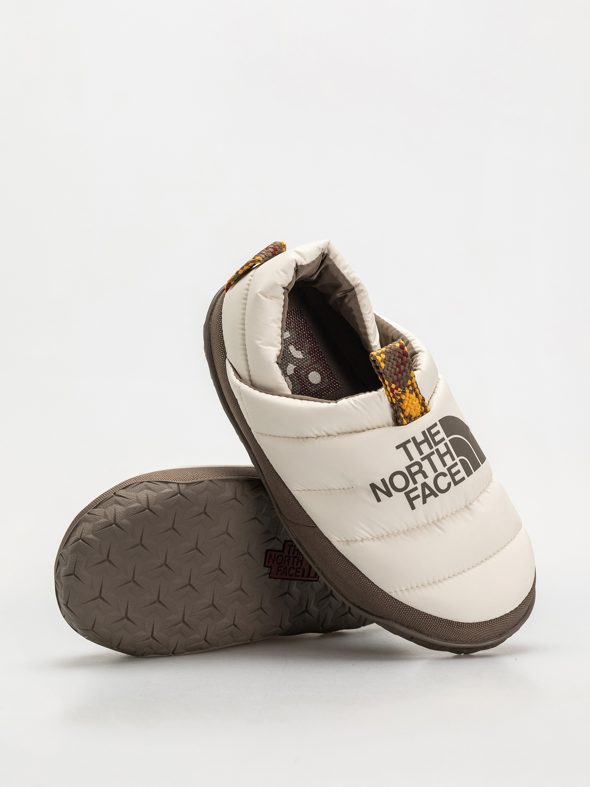 Cipők The North Face Nuptse Mule Wmn (white dune/mocha brown)