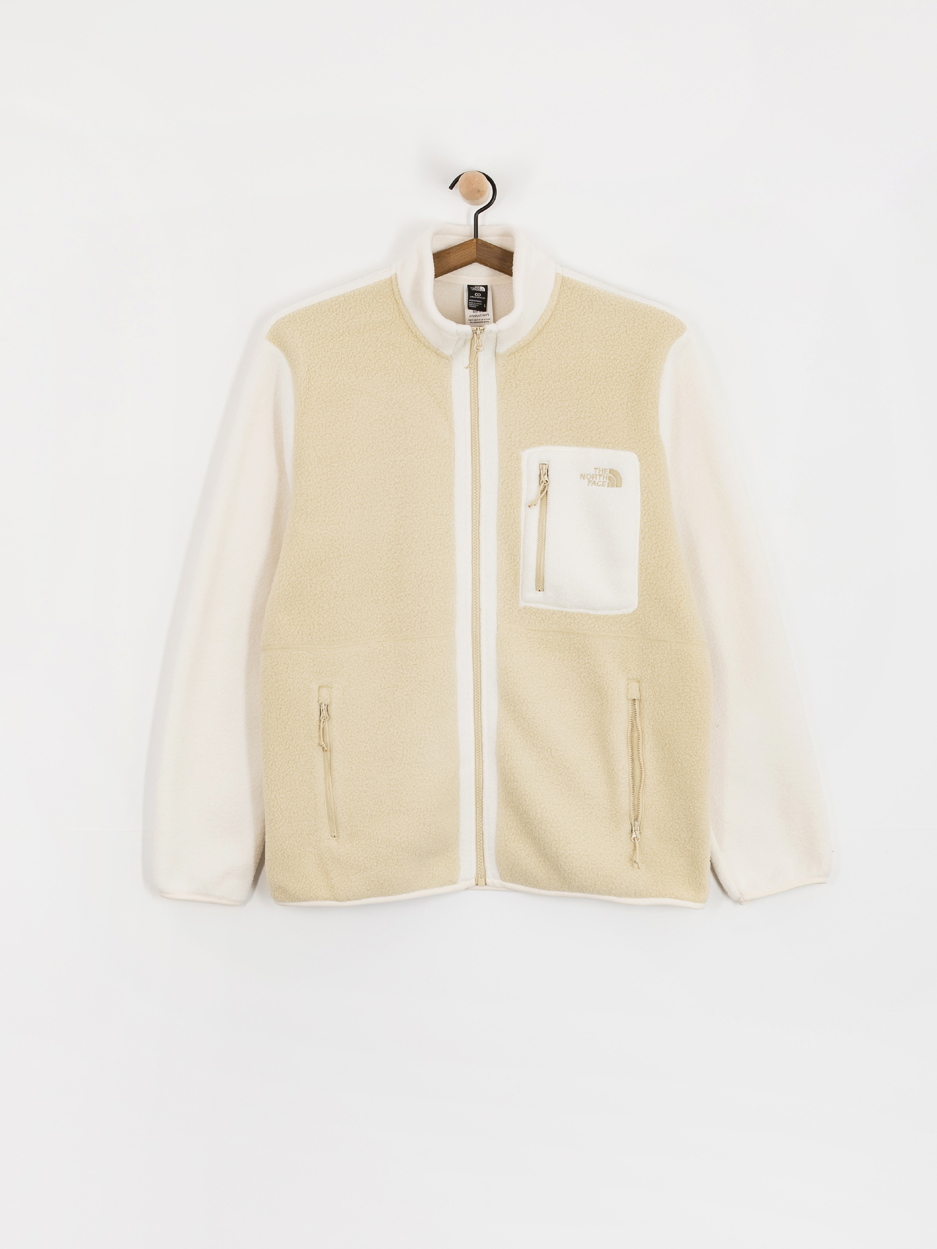 Férfi The North Face Yumiori Polár pulóver (gravel/white dune/grave)