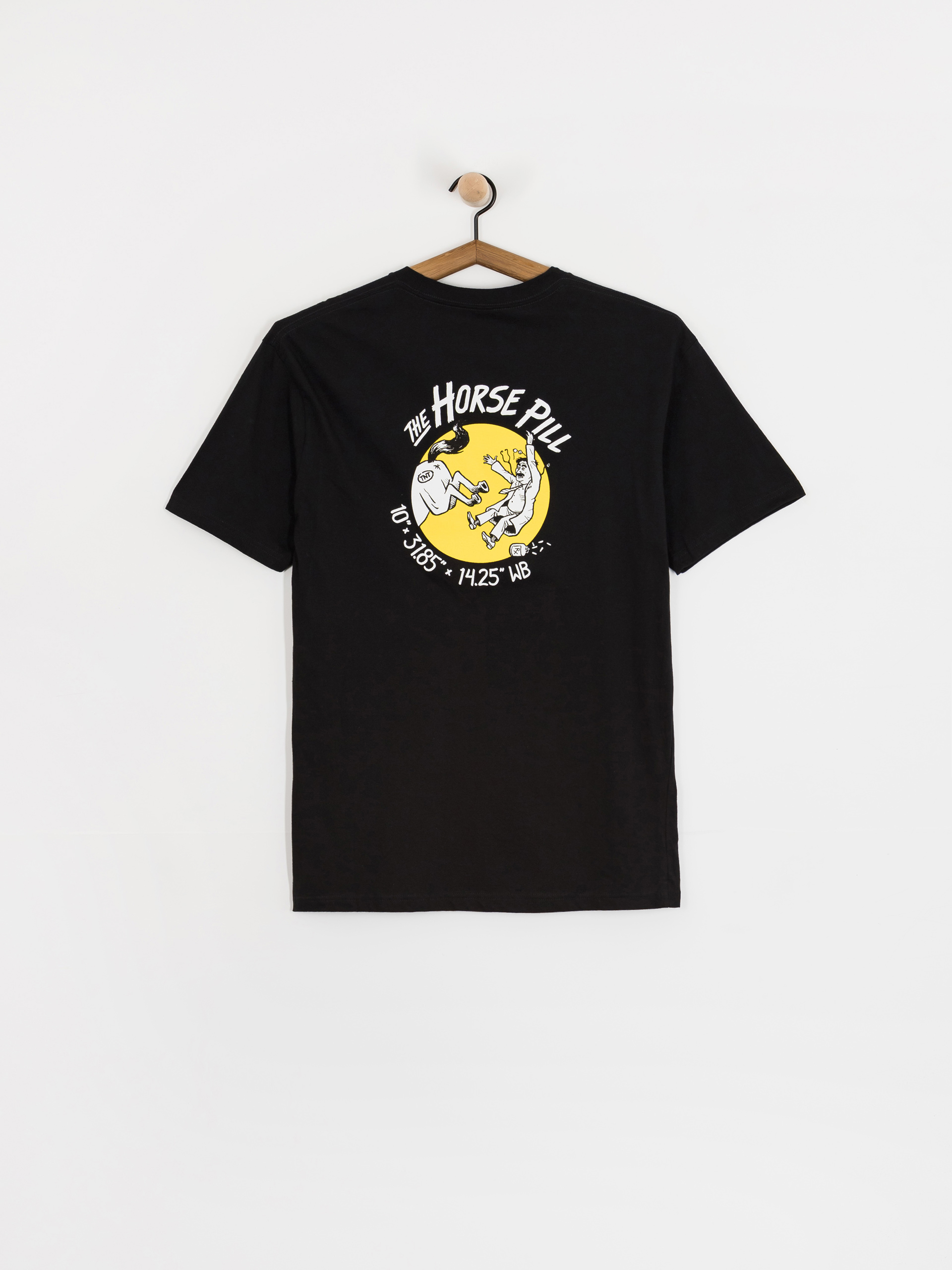 Antihero Horse Pill Póló (black w/yellow&white prints)