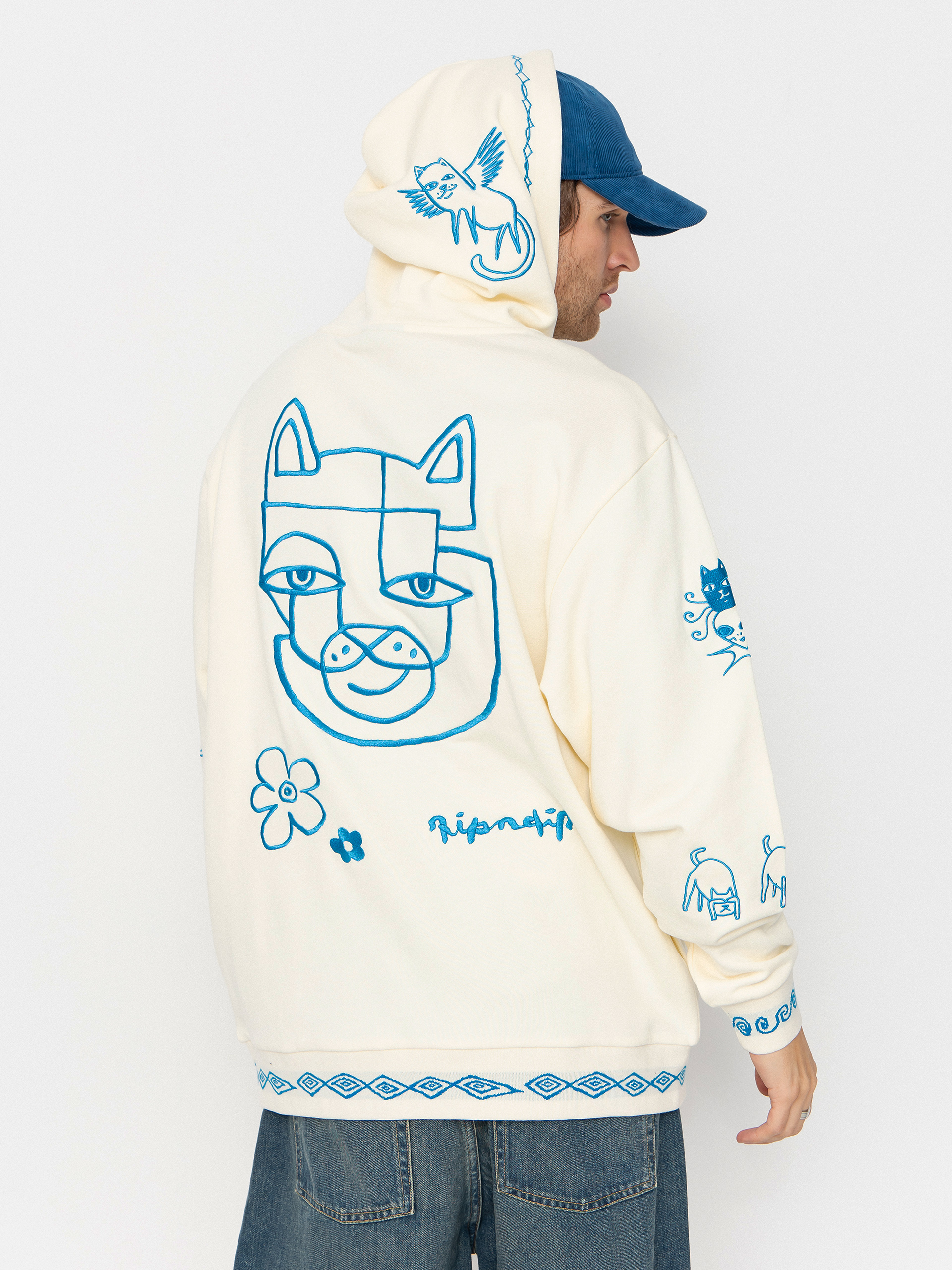 RipNDip Blonded HD Kapucnis pulóver (off white)