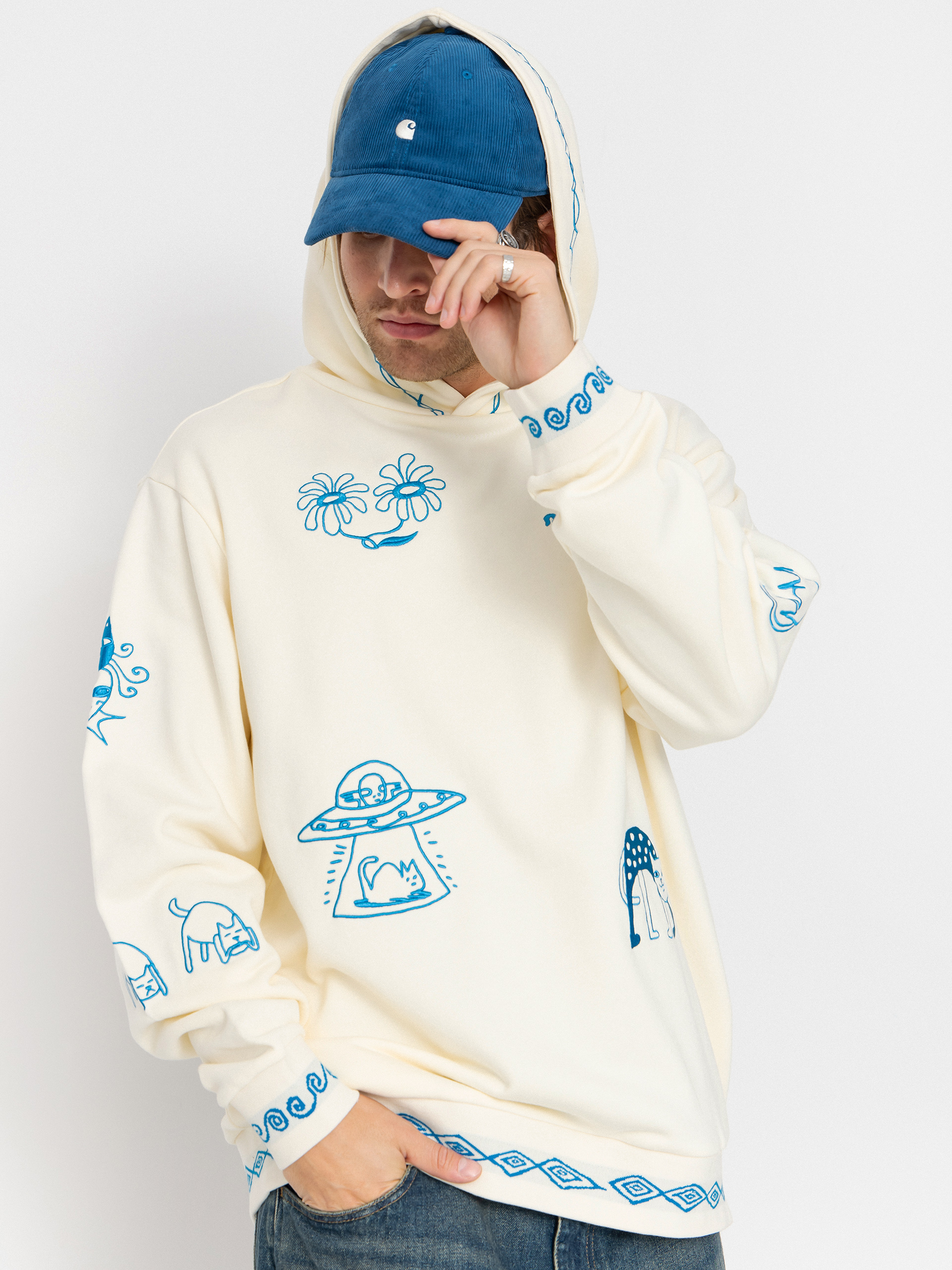 RipNDip Blonded HD Kapucnis pulóver (off white)