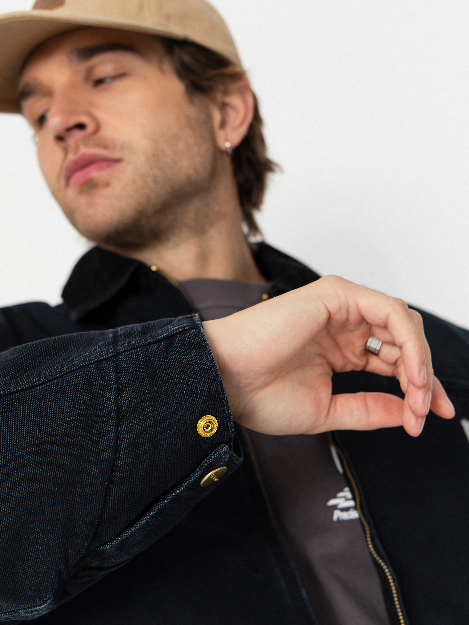 Dzseki Carhartt WIP OG Detroit (black/black/stone canvas)