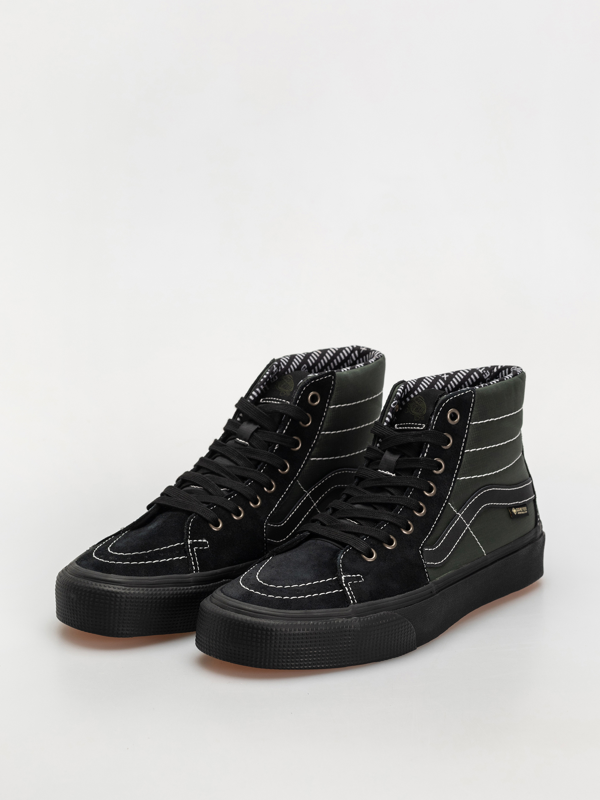 Vans Sk8 Hi Gore Tex Cipők (outdoor black/green)