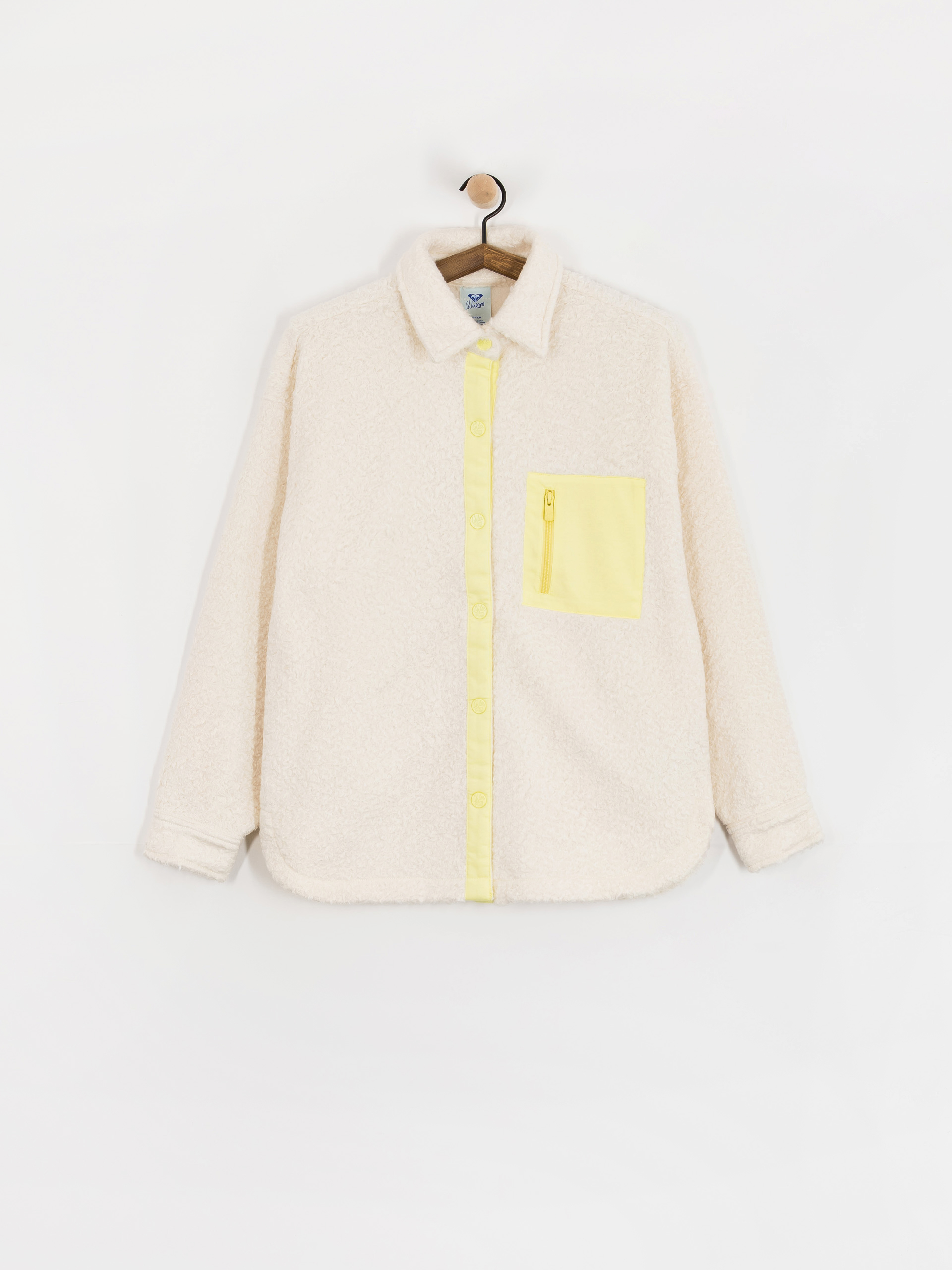 Női Roxy Chloe Kim Shacket Polár pulóver (whisper white)