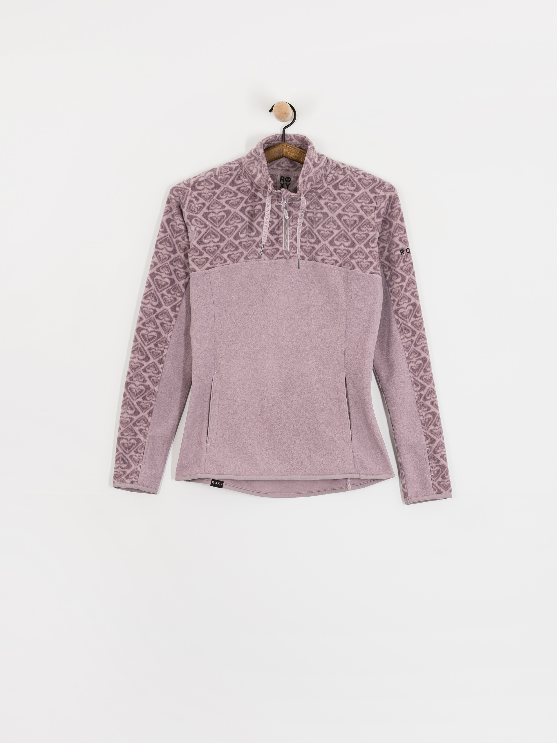 Női Roxy Sayna Half Zip Polár pulóver (nirvana be bold plaid rg)