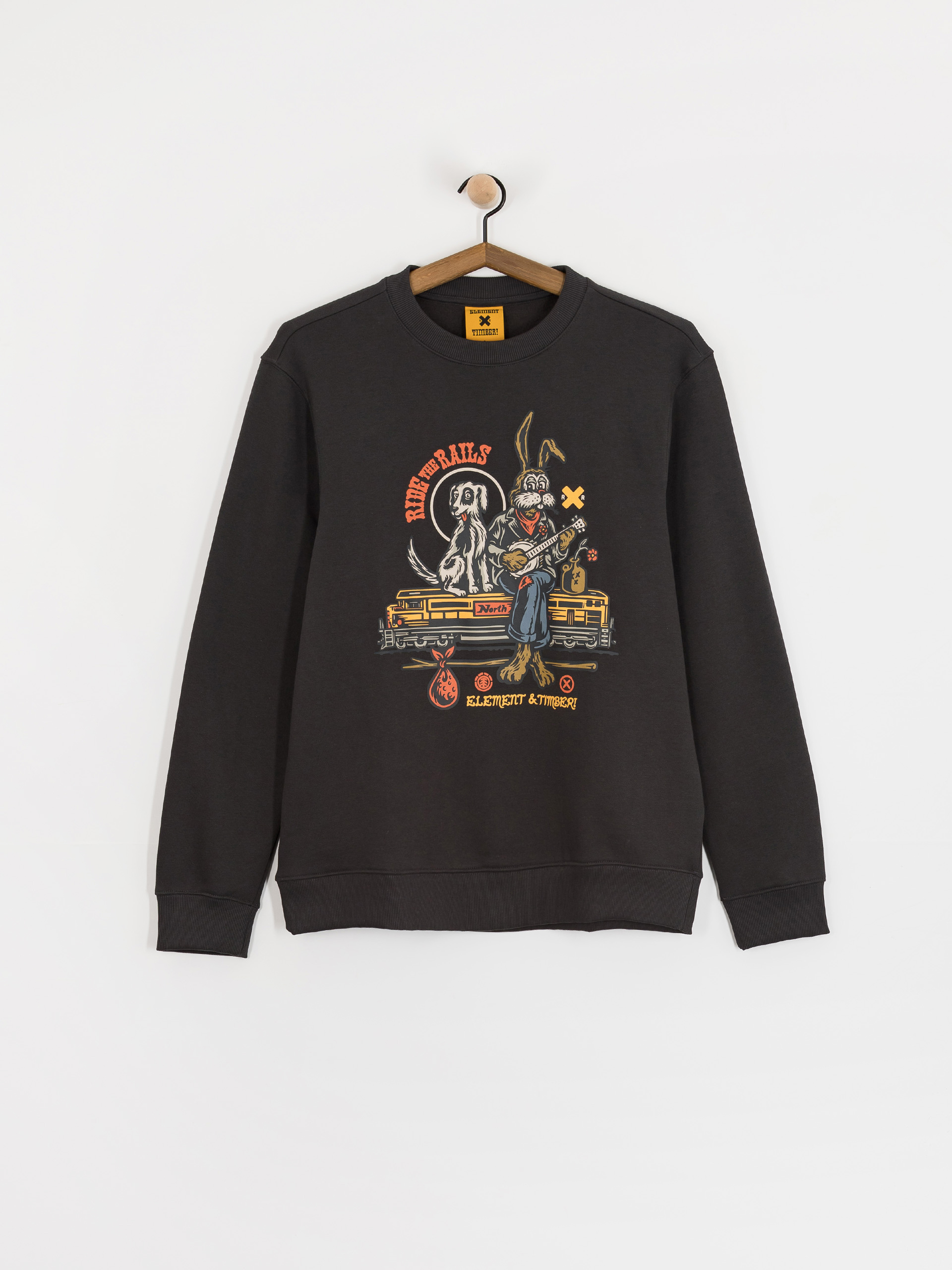 Element Timber Aboard Cr Pulóver (off black)