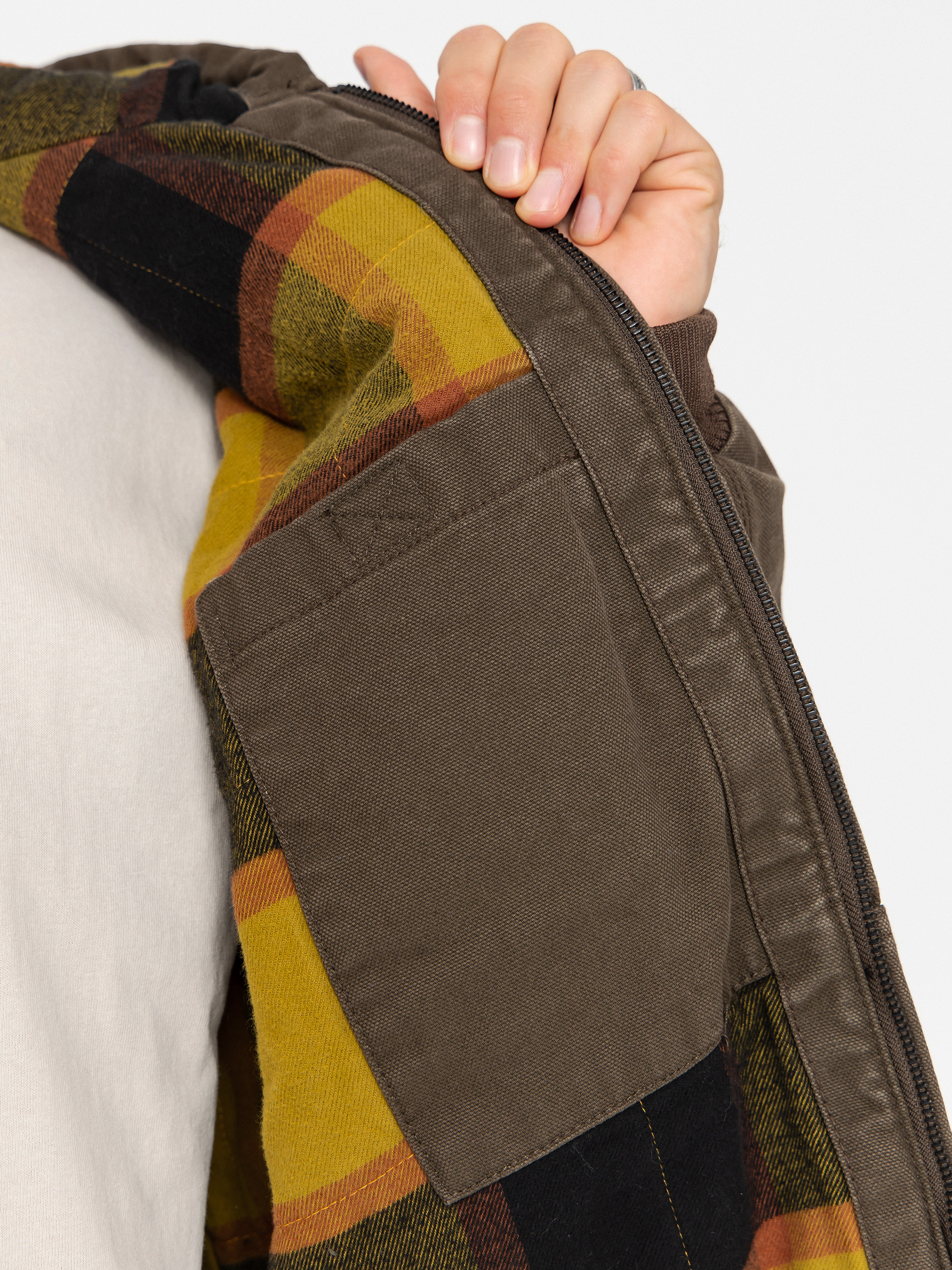 Vans Workwear Canvas Full Zip Dzseki (coal brown)