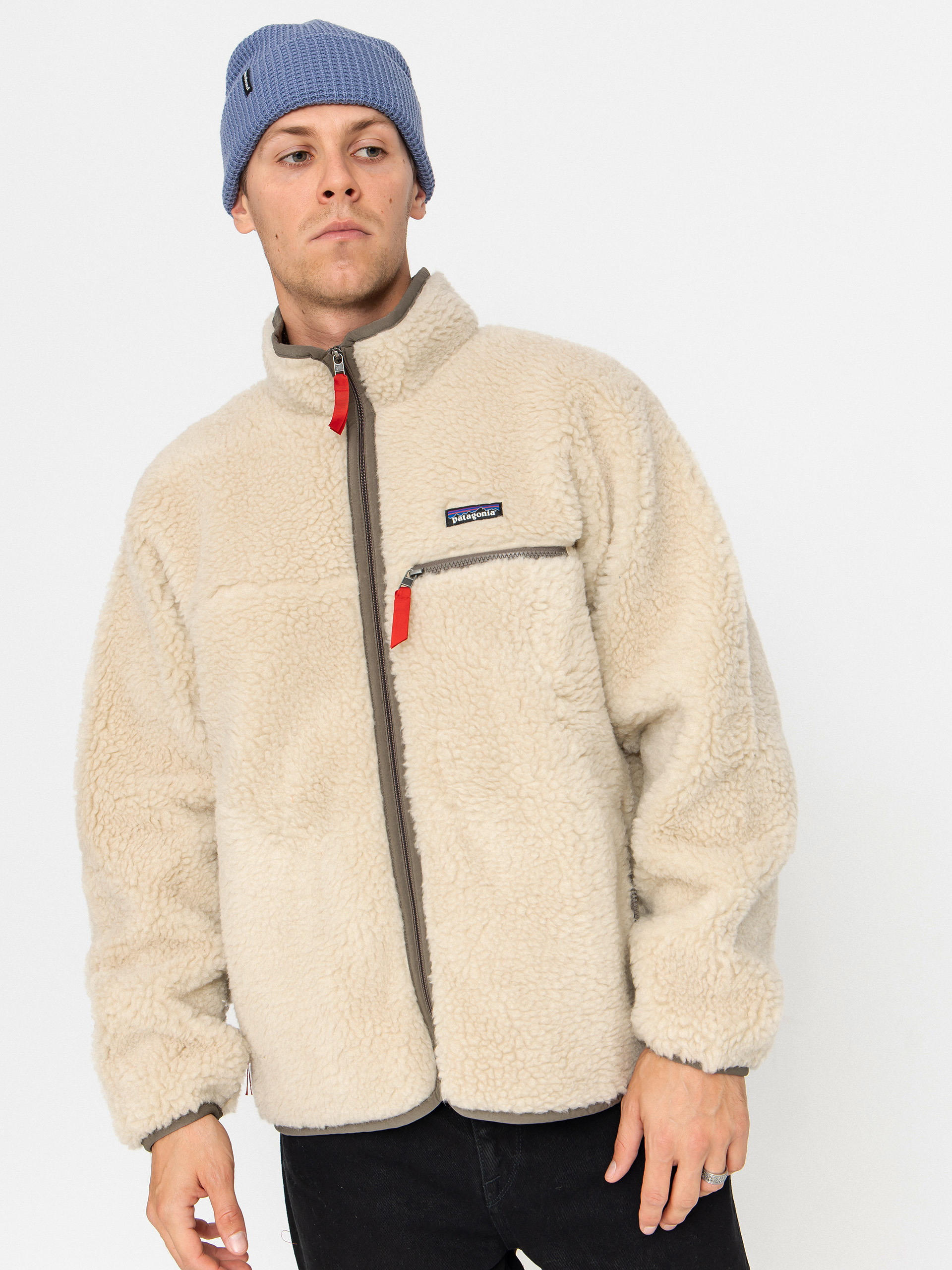 Patagonia Natural Blend Retro Cardigan Pulóver (dark natural w/marlow brown)