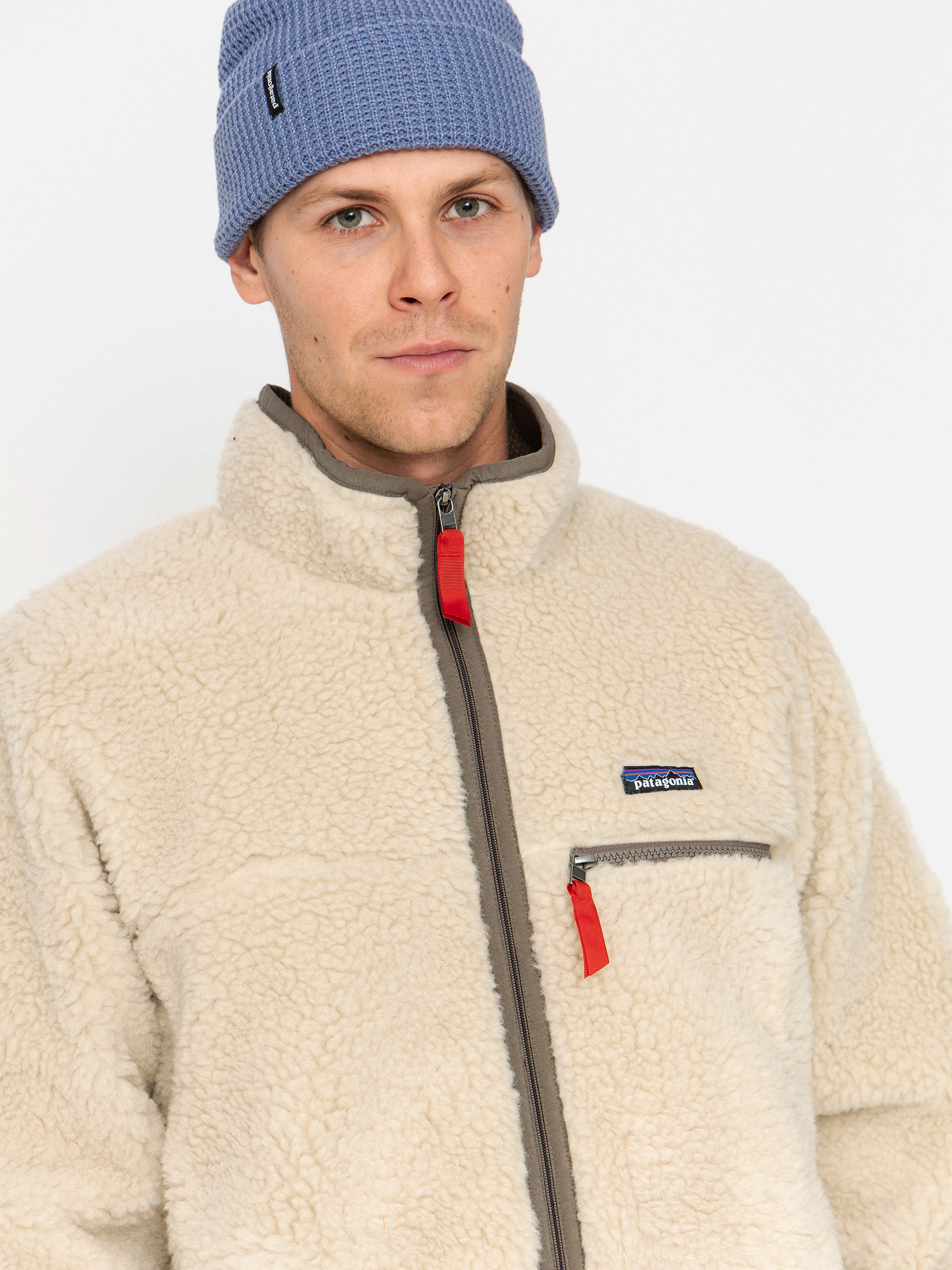 Patagonia Natural Blend Retro Cardigan Pulóver (dark natural w/marlow brown)