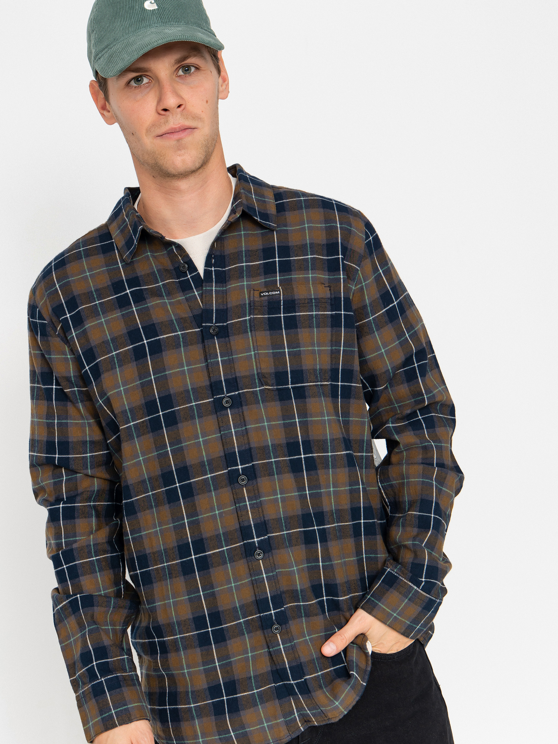Volcom Caden Plaid Ing (navy)