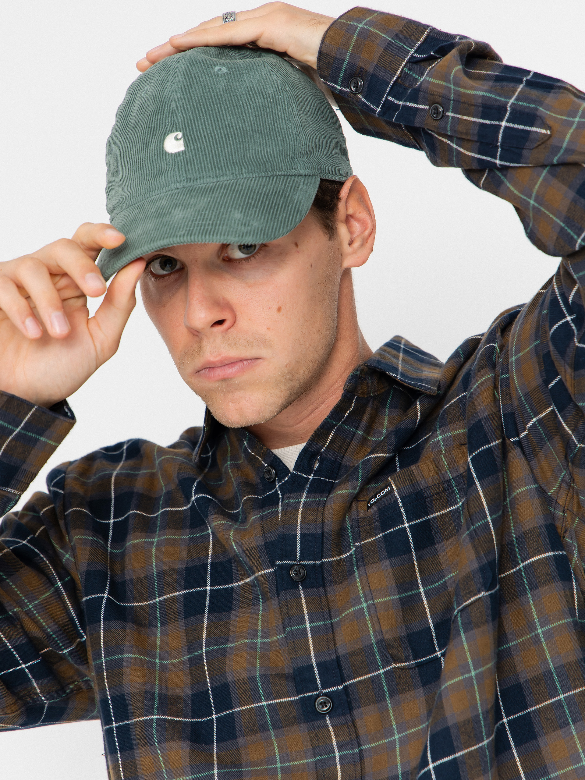 Volcom Caden Plaid Ing (navy)