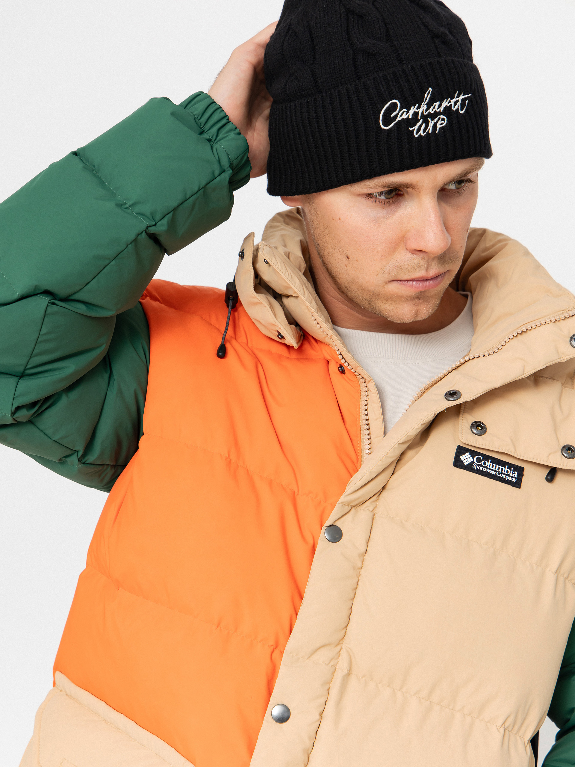 Dzseki Columbia Wallowa Down Hooded (canoe/zing/rain forest/black)