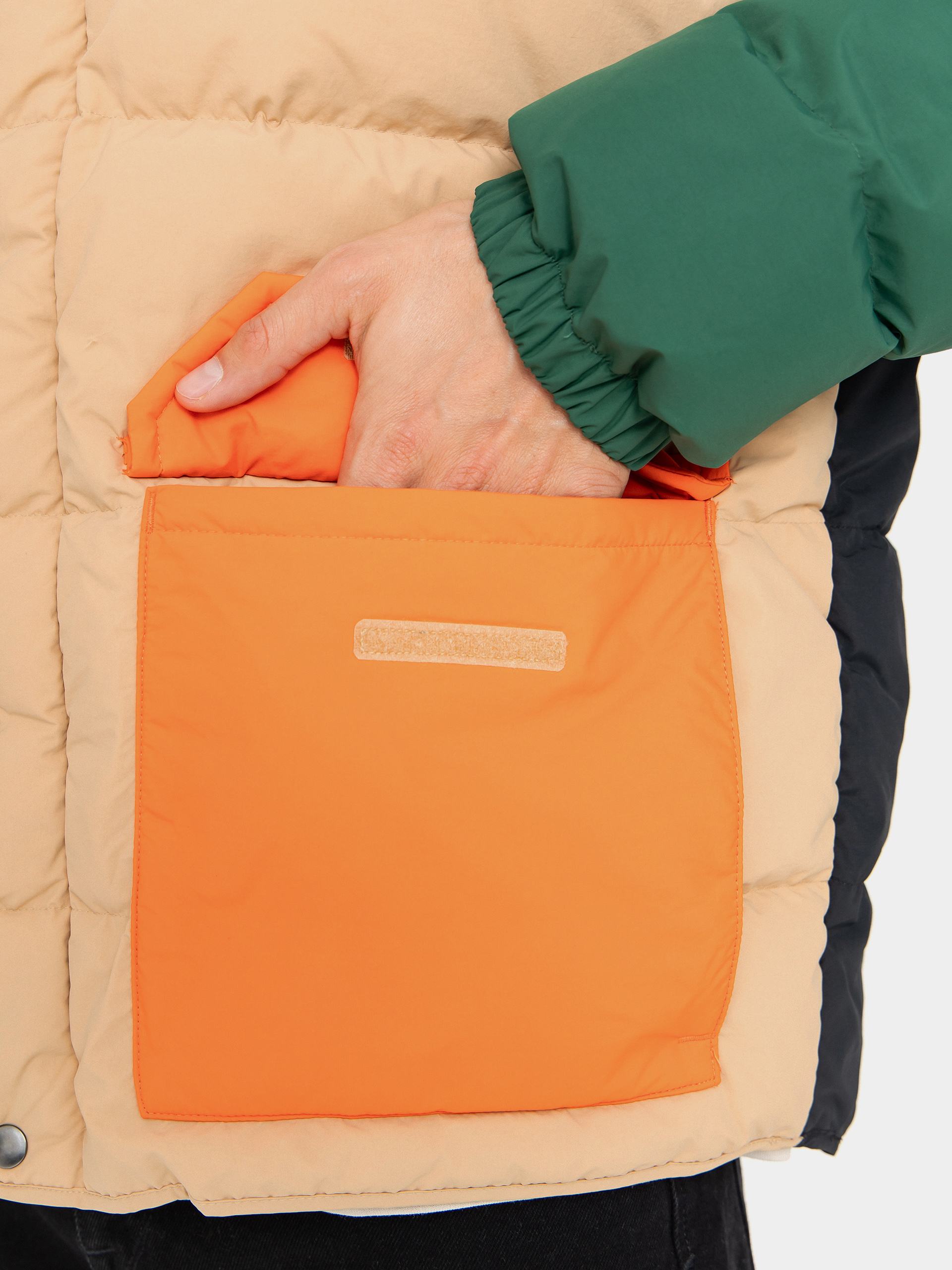 Dzseki Columbia Wallowa Down Hooded (canoe/zing/rain forest/black)