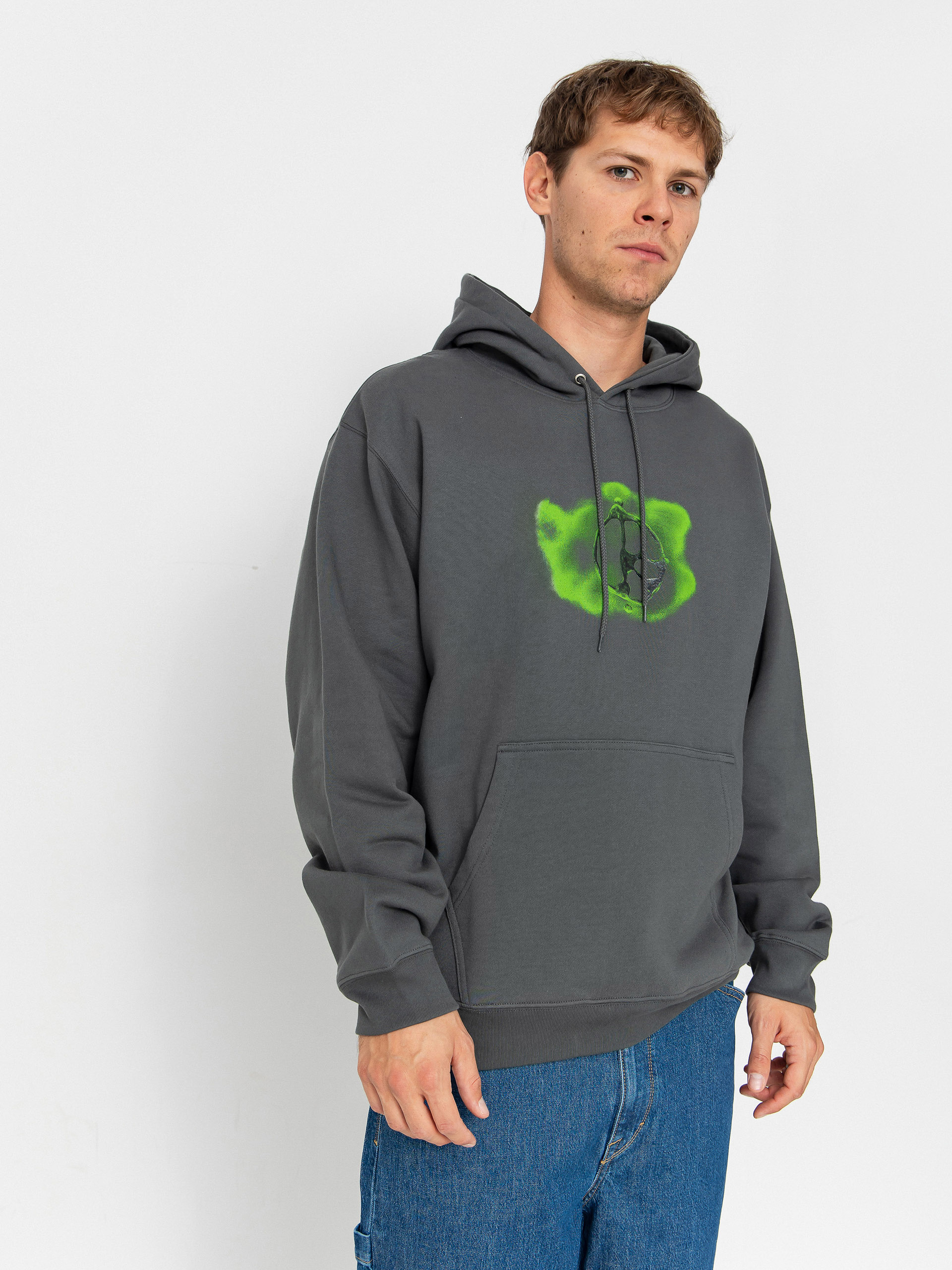 Polar Skate Dave Metal Logo HD Kapucnis pulóver (graphite)