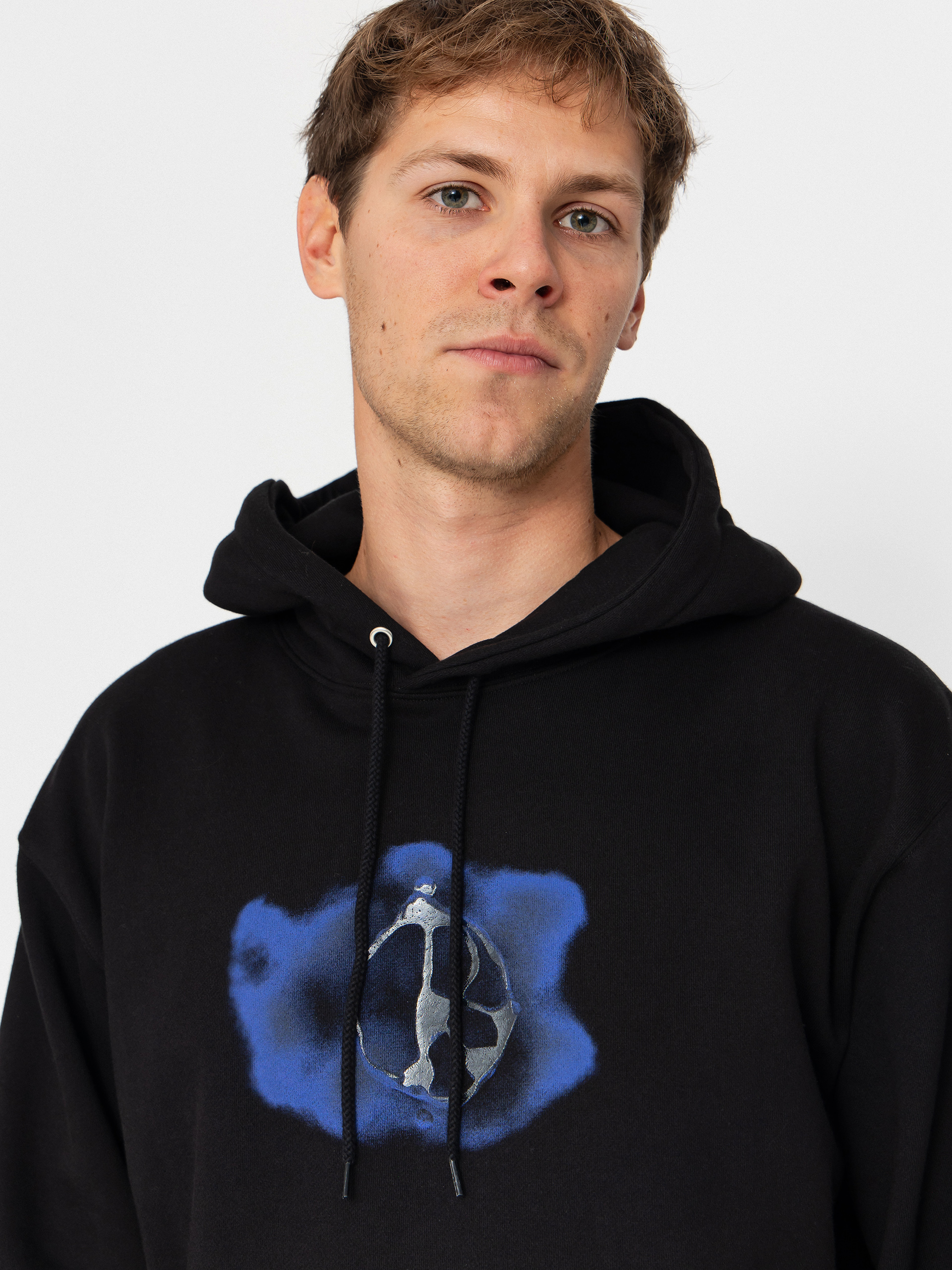 Polar Skate Dave Metal Logo HD Kapucnis pulóver (black)