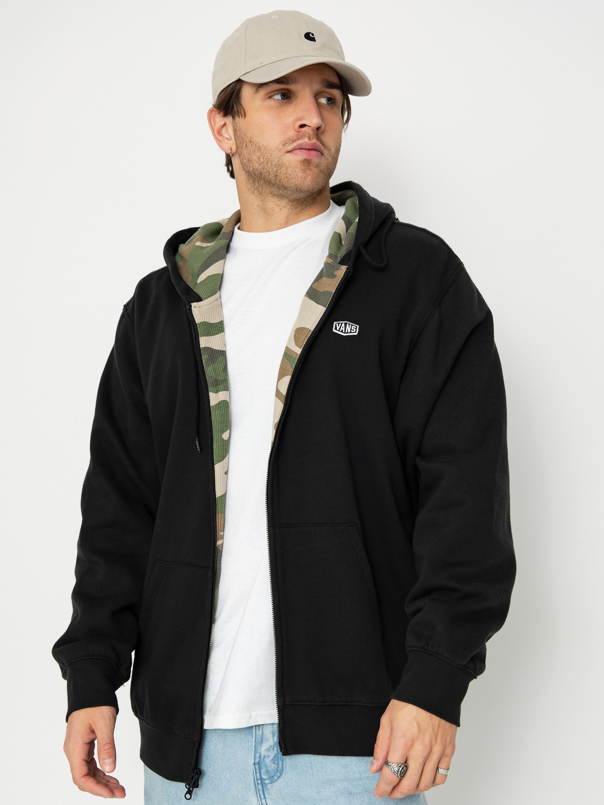 Vans Dover Thermal Lined Full Zip Kapucnis pulóver (black)