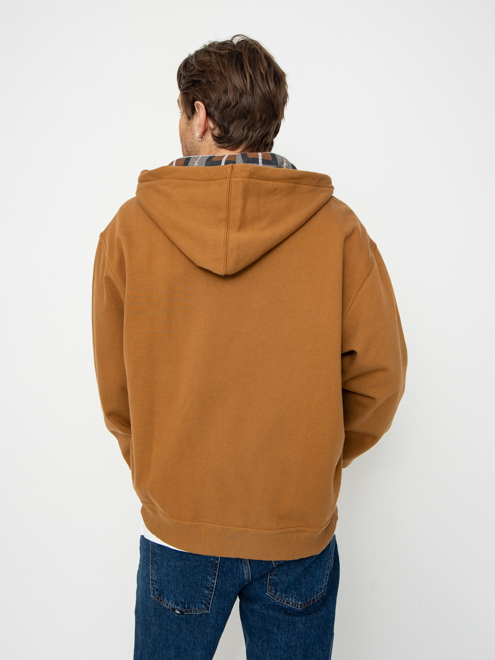 Dickies x Thrasher Through ZHD Kapucnis pulóver (brown duck)