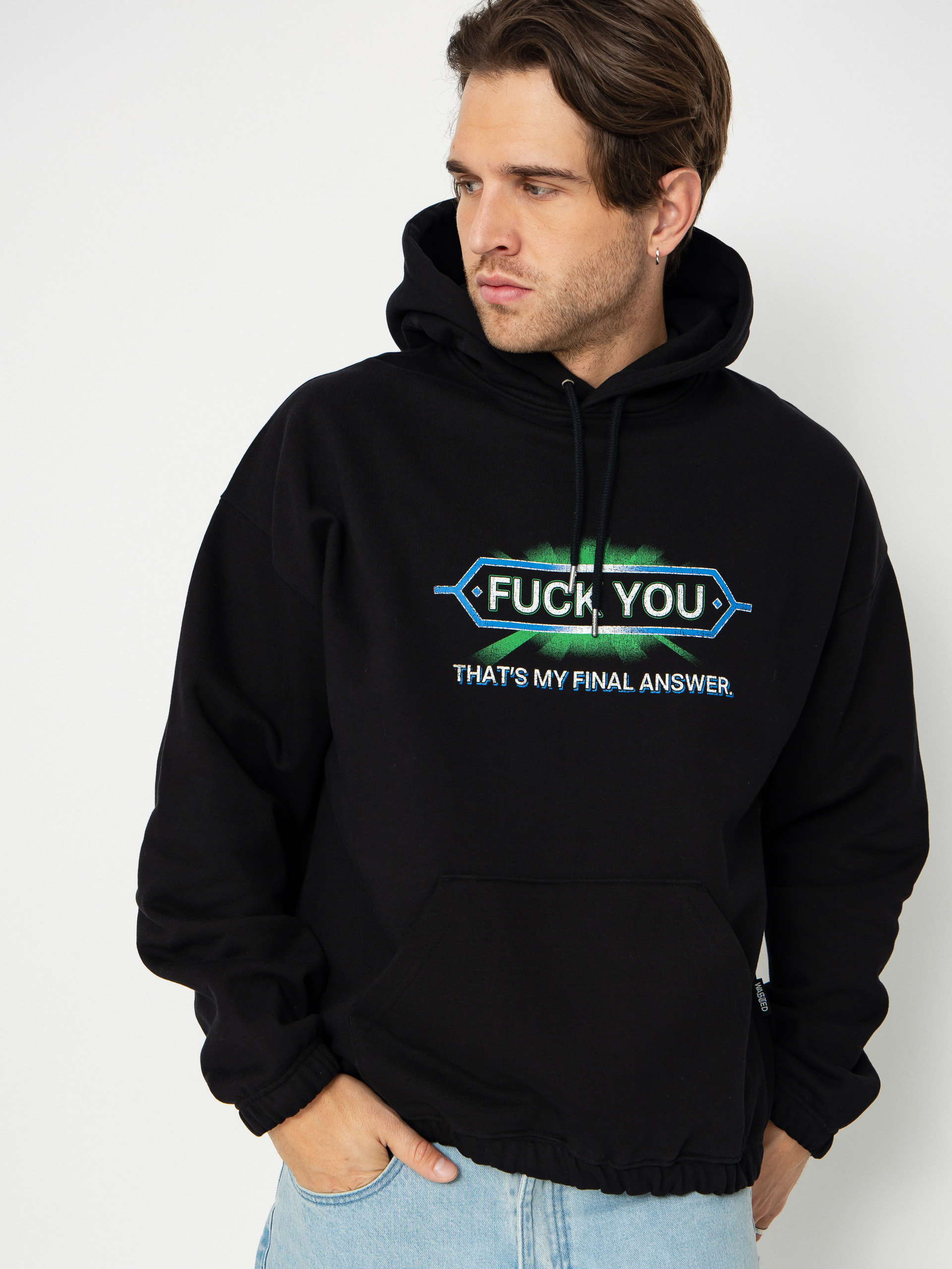 Wasted Paris Answear Boxy HD Kapucnis pulóver (black)