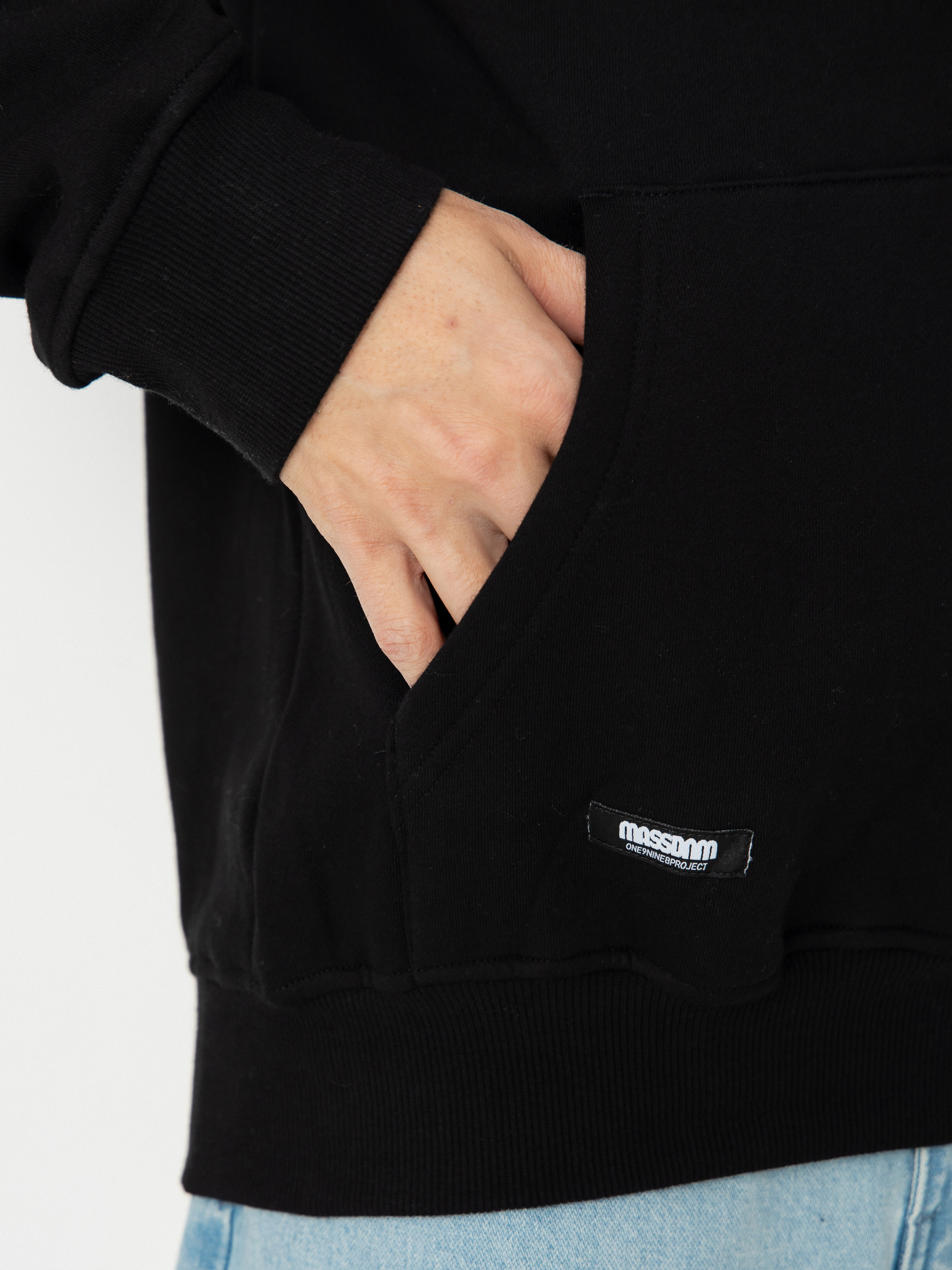 MassDnm Mini Box HD Kapucnis pulóver (black)