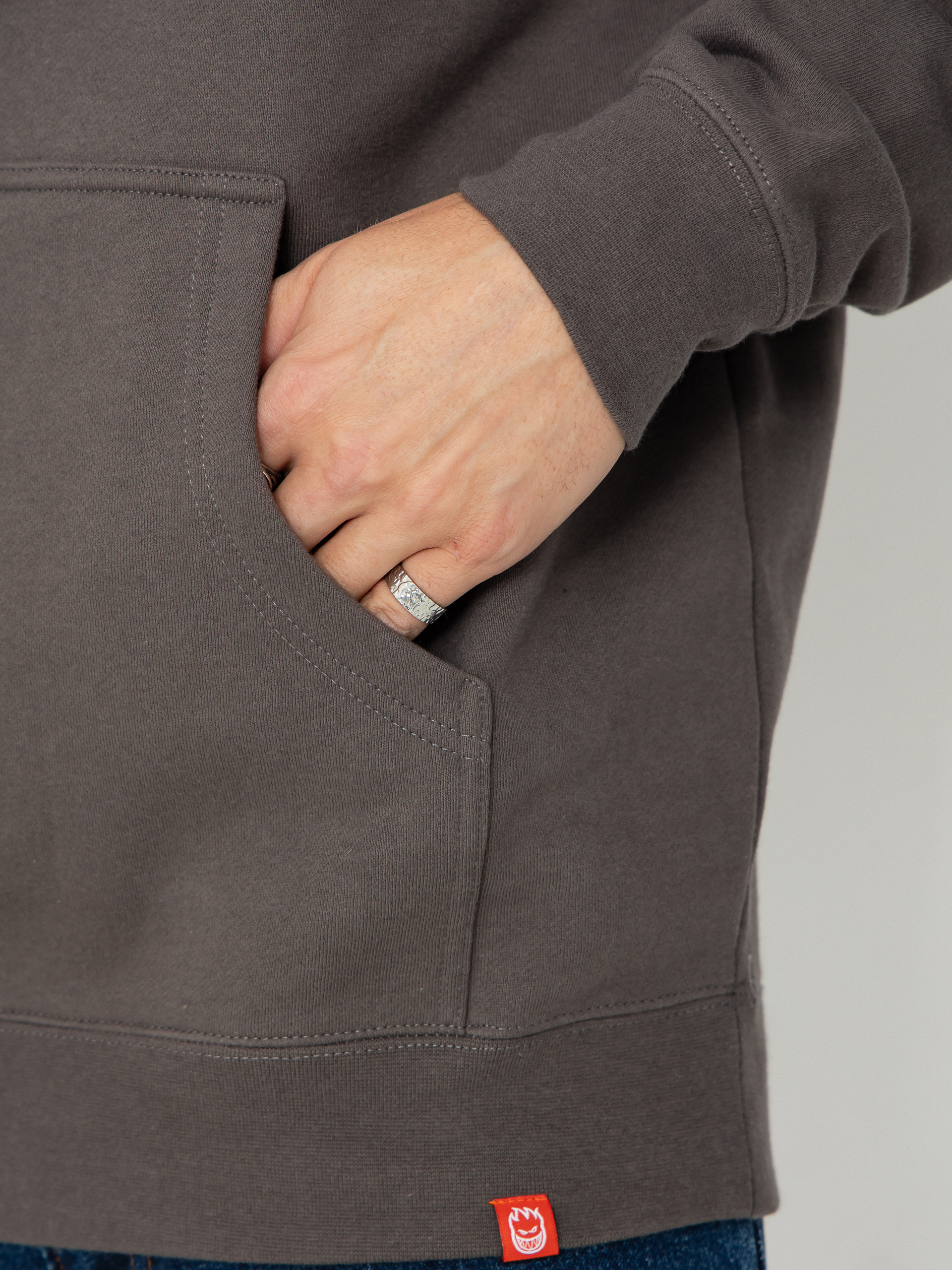 Spitfire Hellfire Pulóver (charcoal solid w/multi color print)