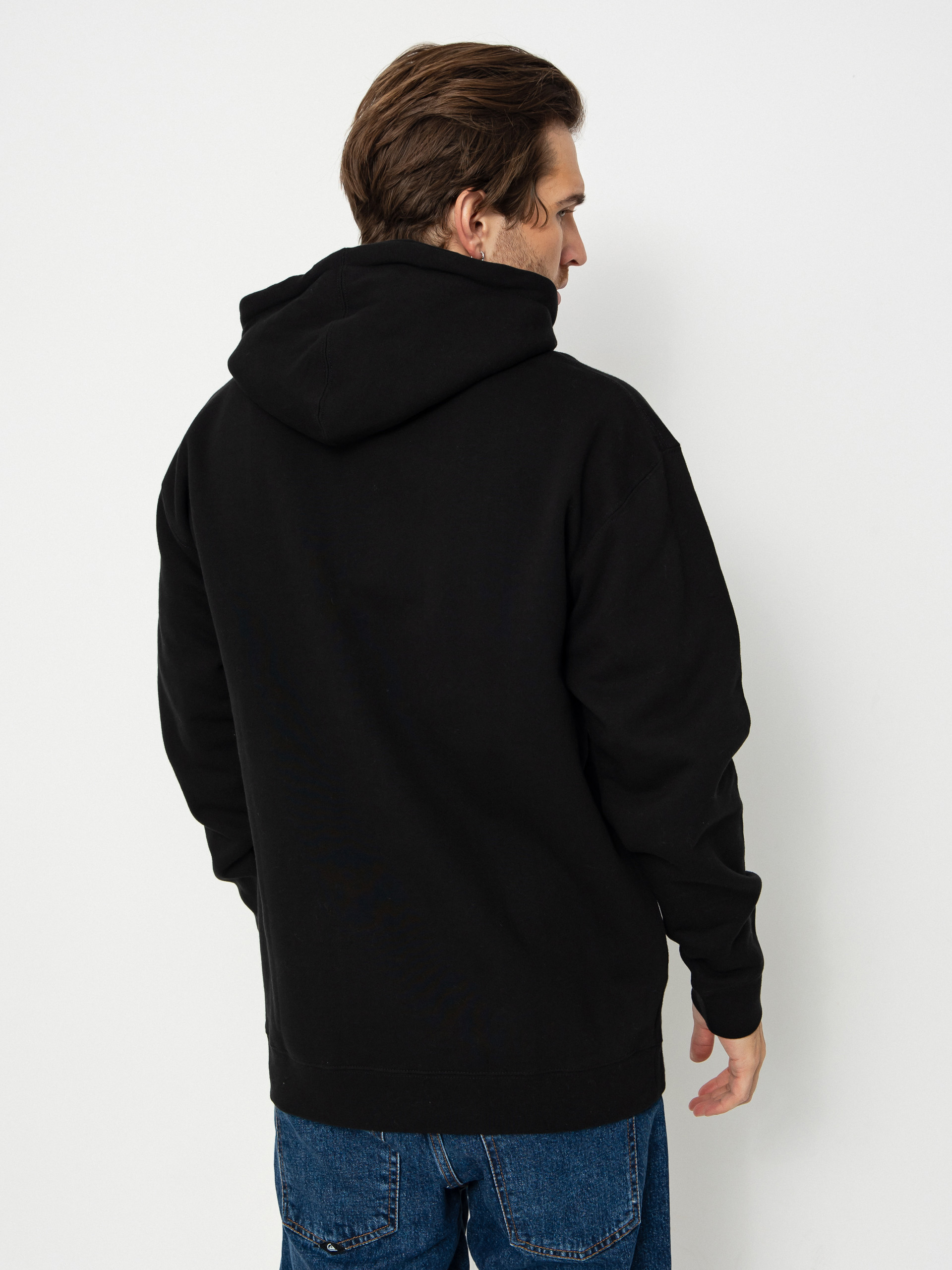 Spitfire Eternal Fill Pulóver (black w/red black&white print)