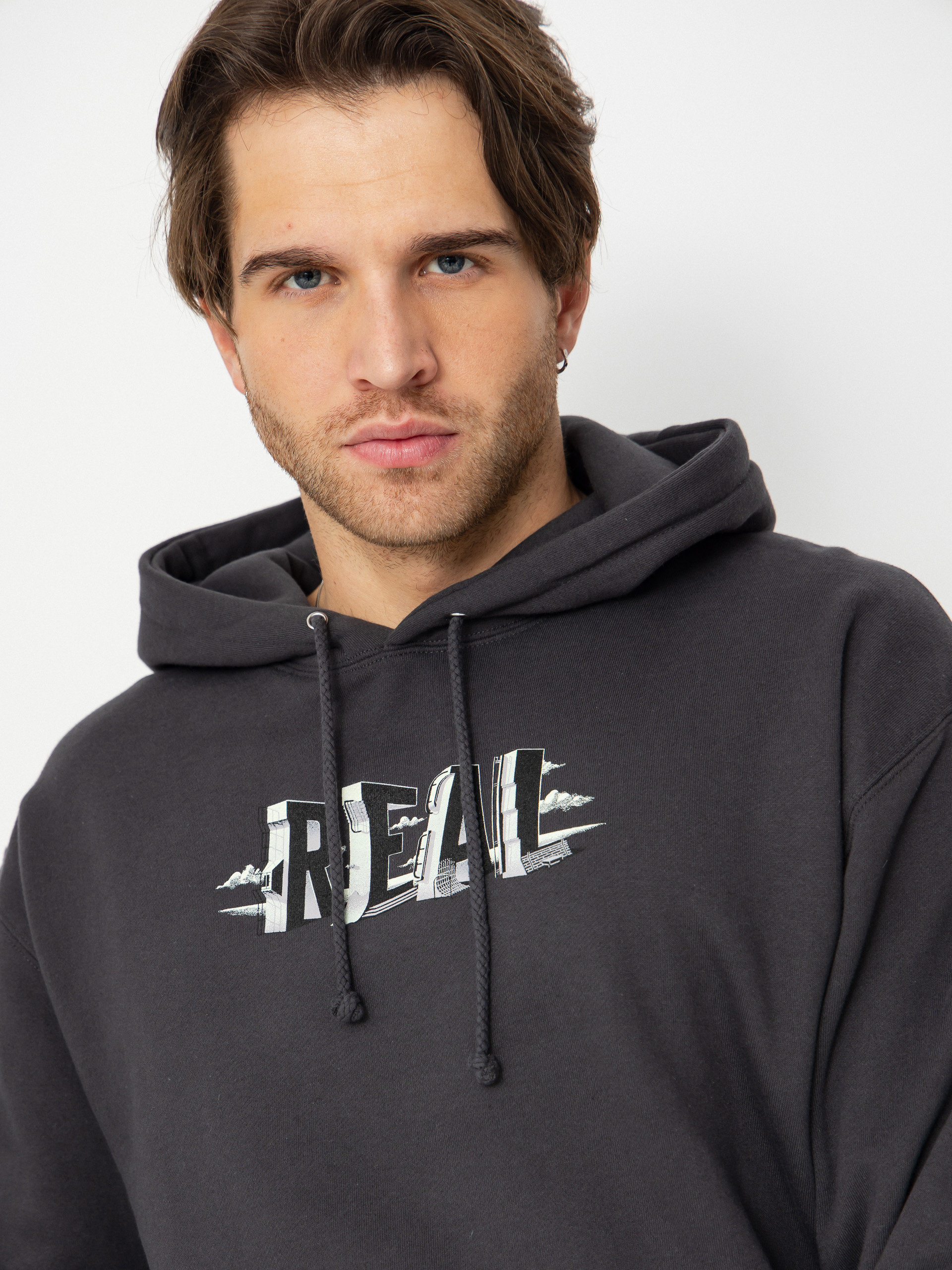 Real Spots Pulóver (asphalt w/multi color print)