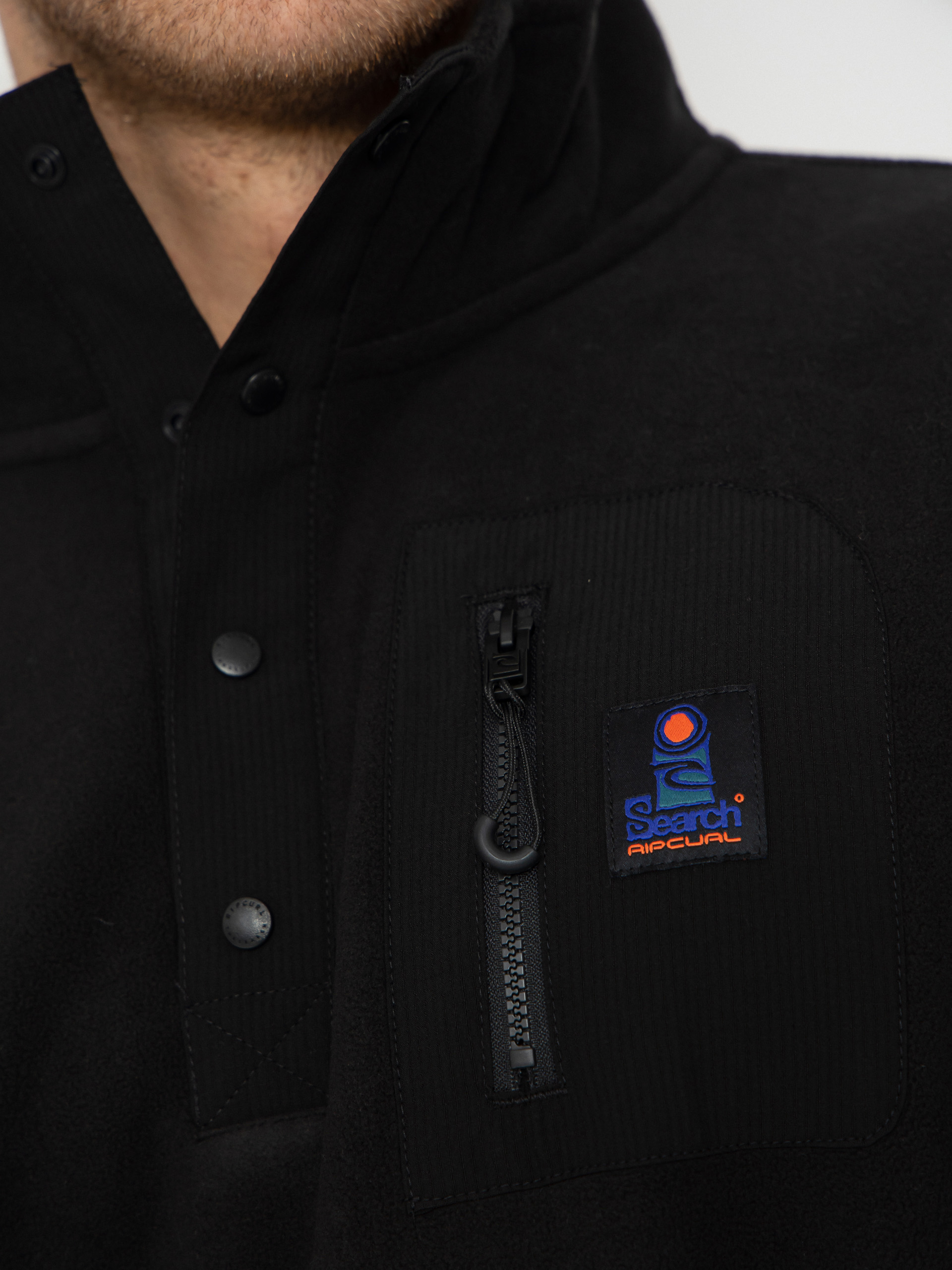 Férfi Rip Curl Search Polár pulóver (black)