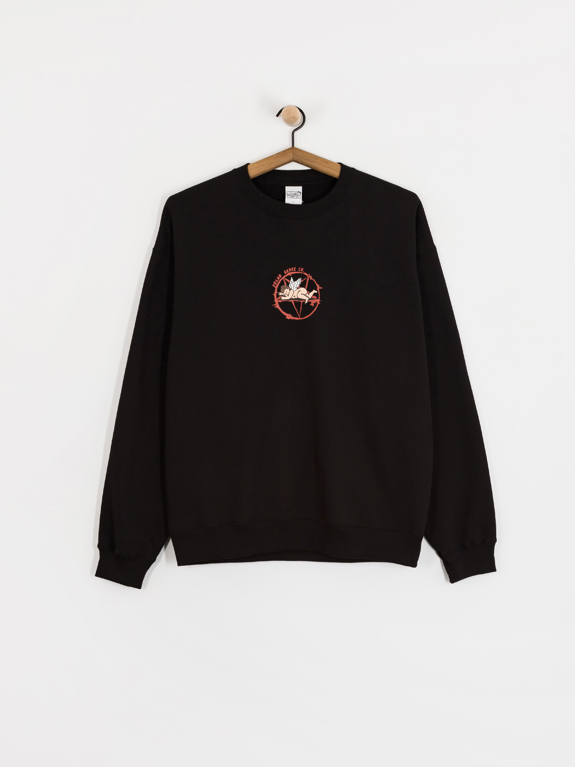 Polar Skate Dave Crewneck Sacrifice Pulóver (black)